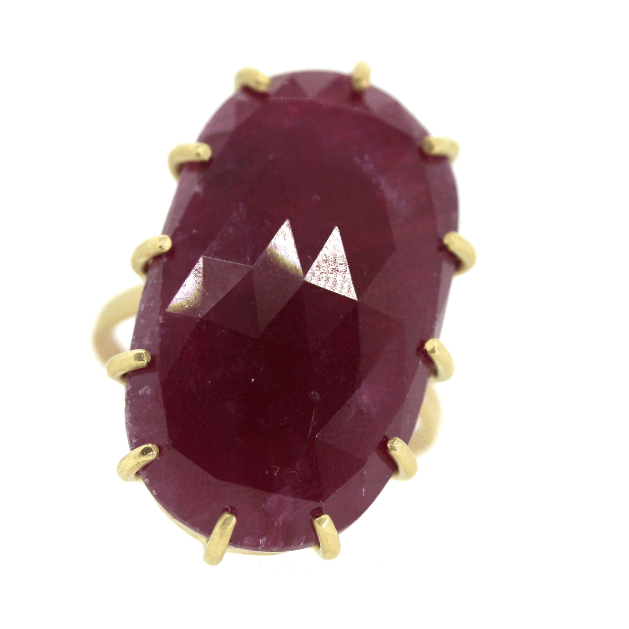 Ruby Prong Ring - Gemstone Ring - Rebecca Lankford Designs - 2