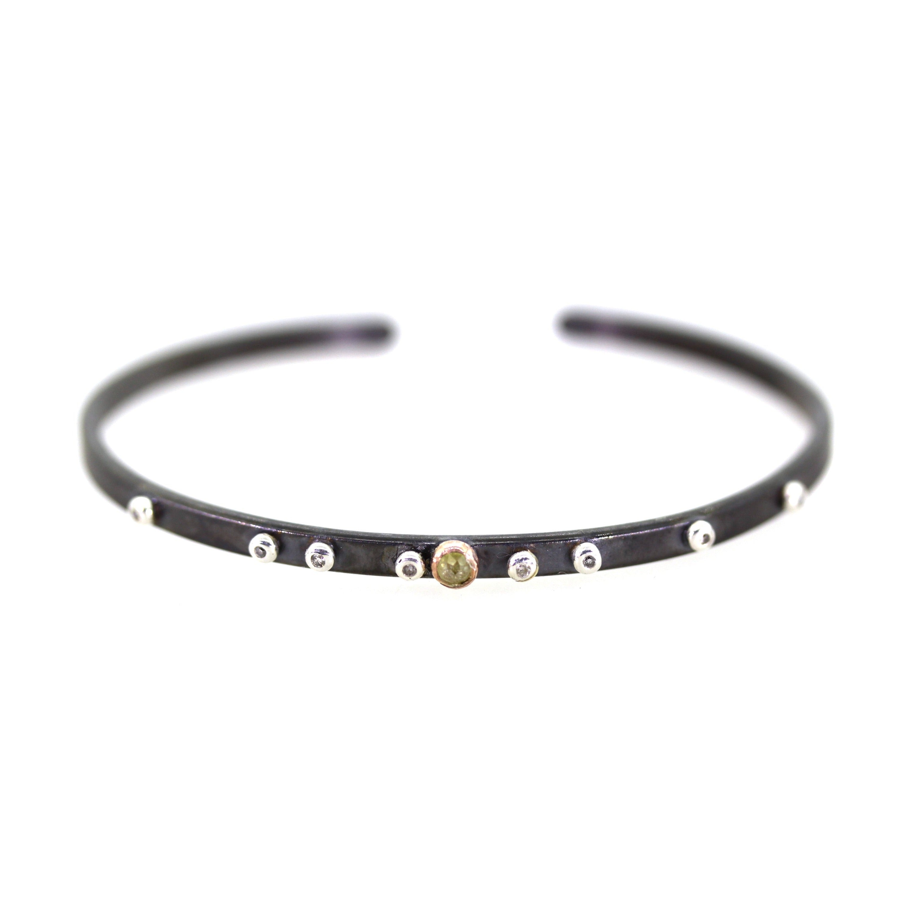 Scattered Diamond & Raw Diamond Cuff