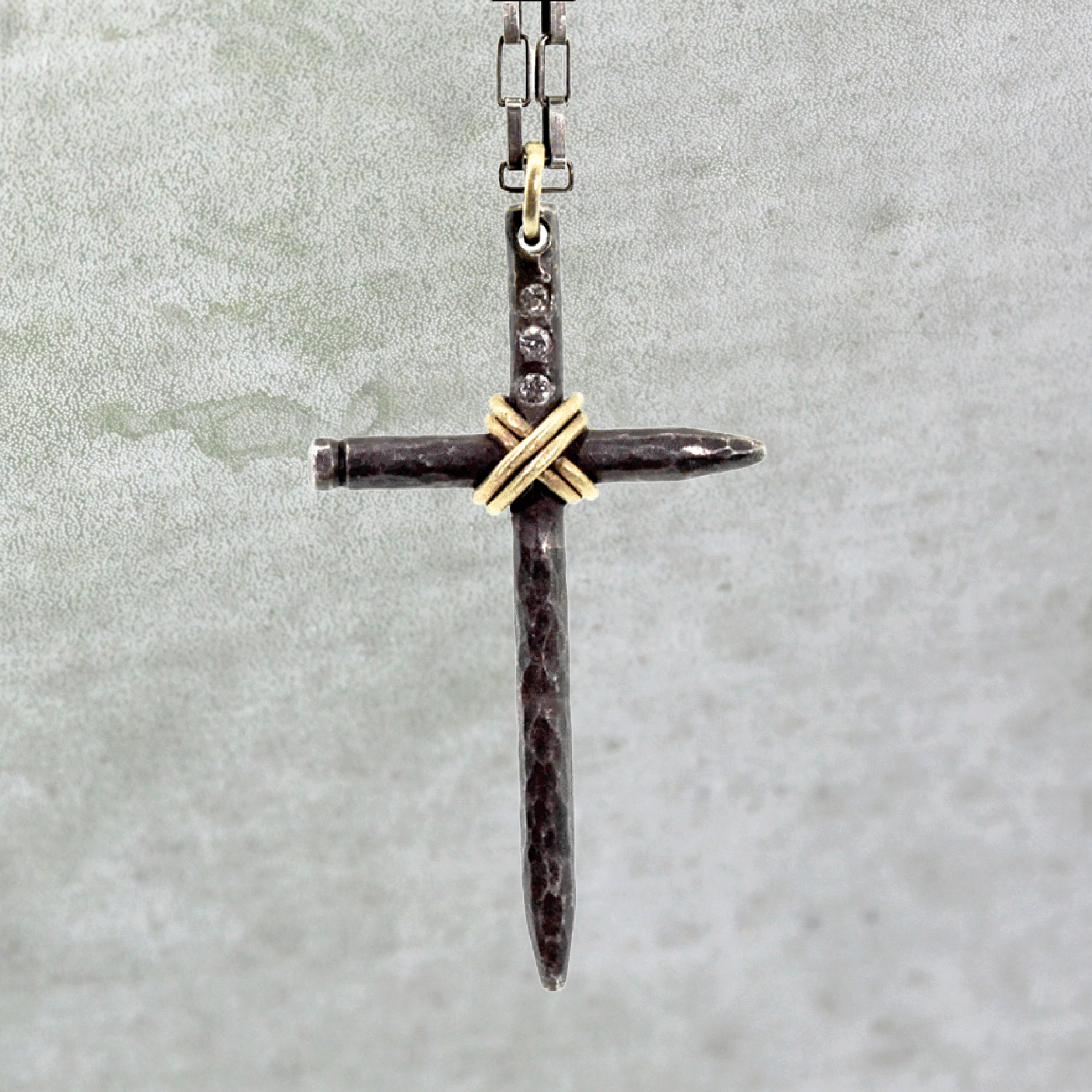 Nail Cross Necklace