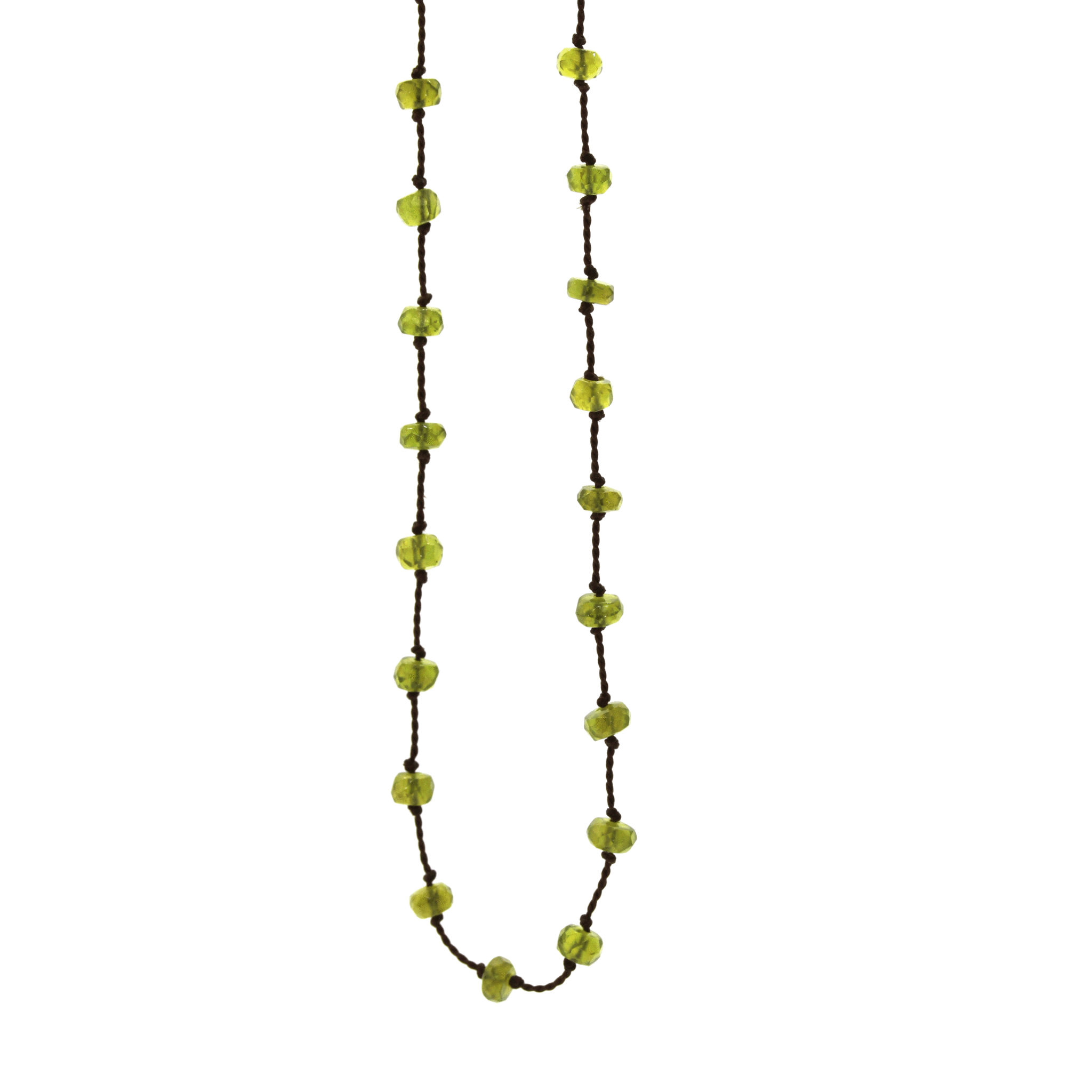 Peridot Silk Necklace