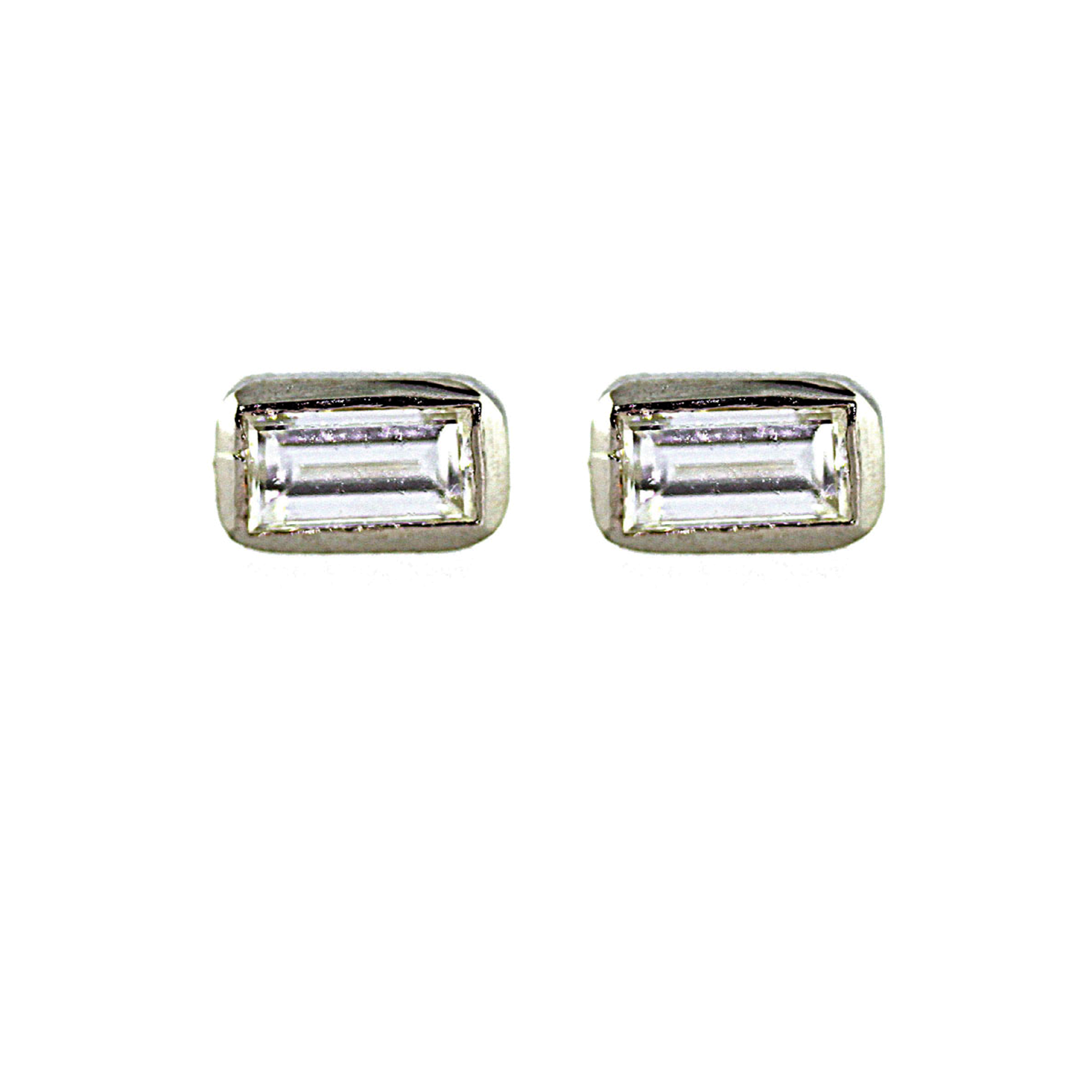 Diamond Baguette Stud Earrings