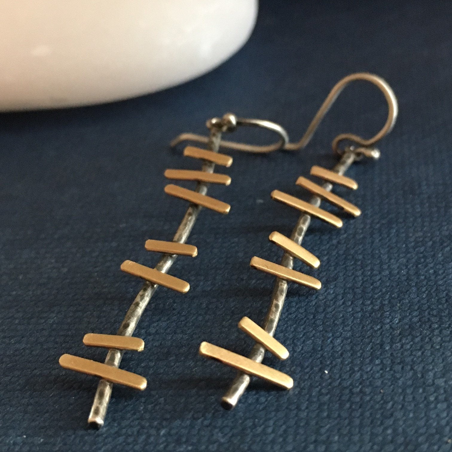 Golden Ladder Earrings - Rebecca Lankford Designs - 2