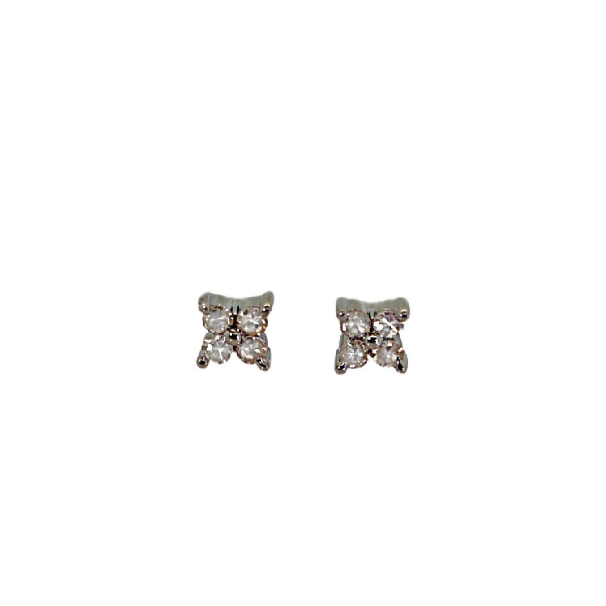 Small Silver Flower Stud