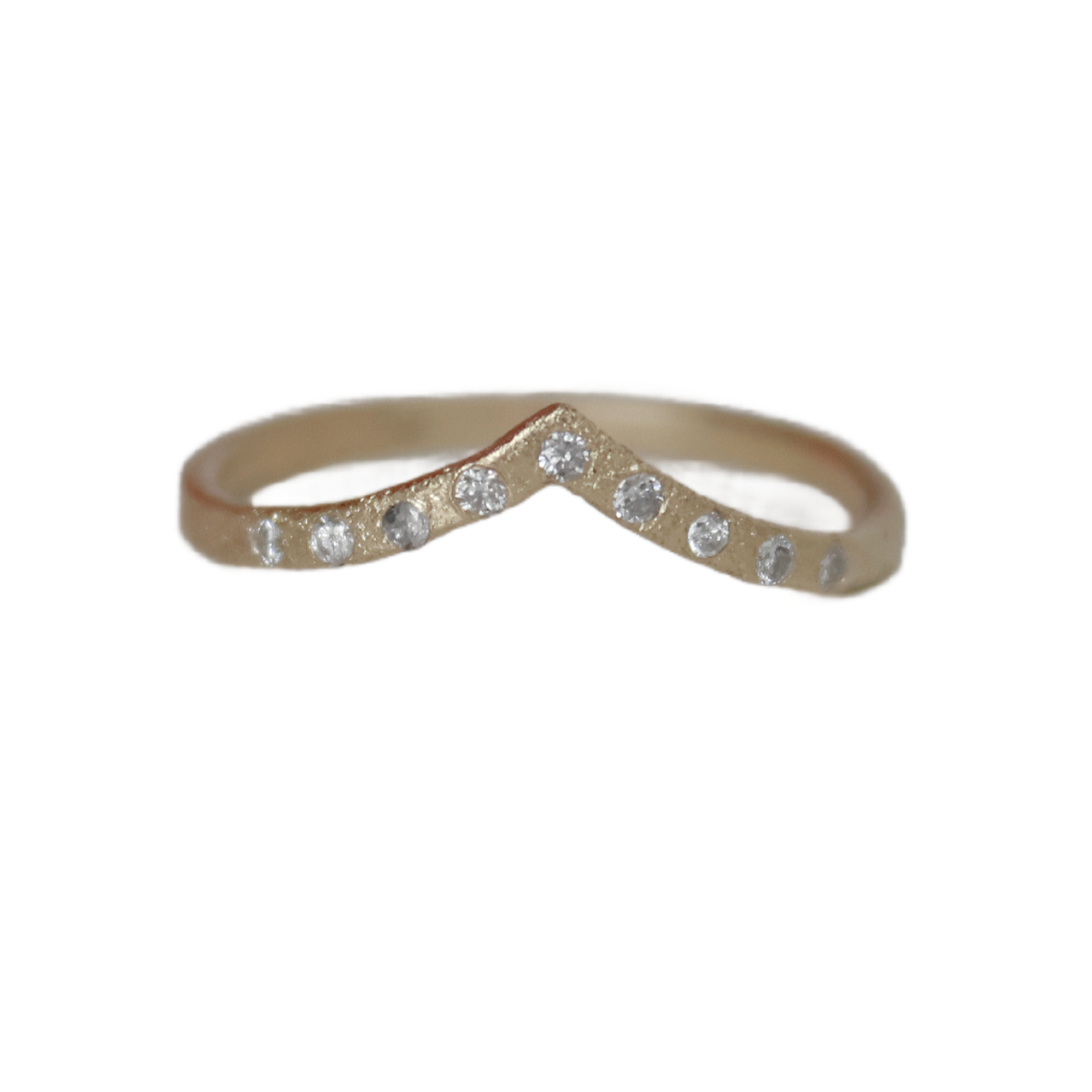 Diamond Angel Wing Ring