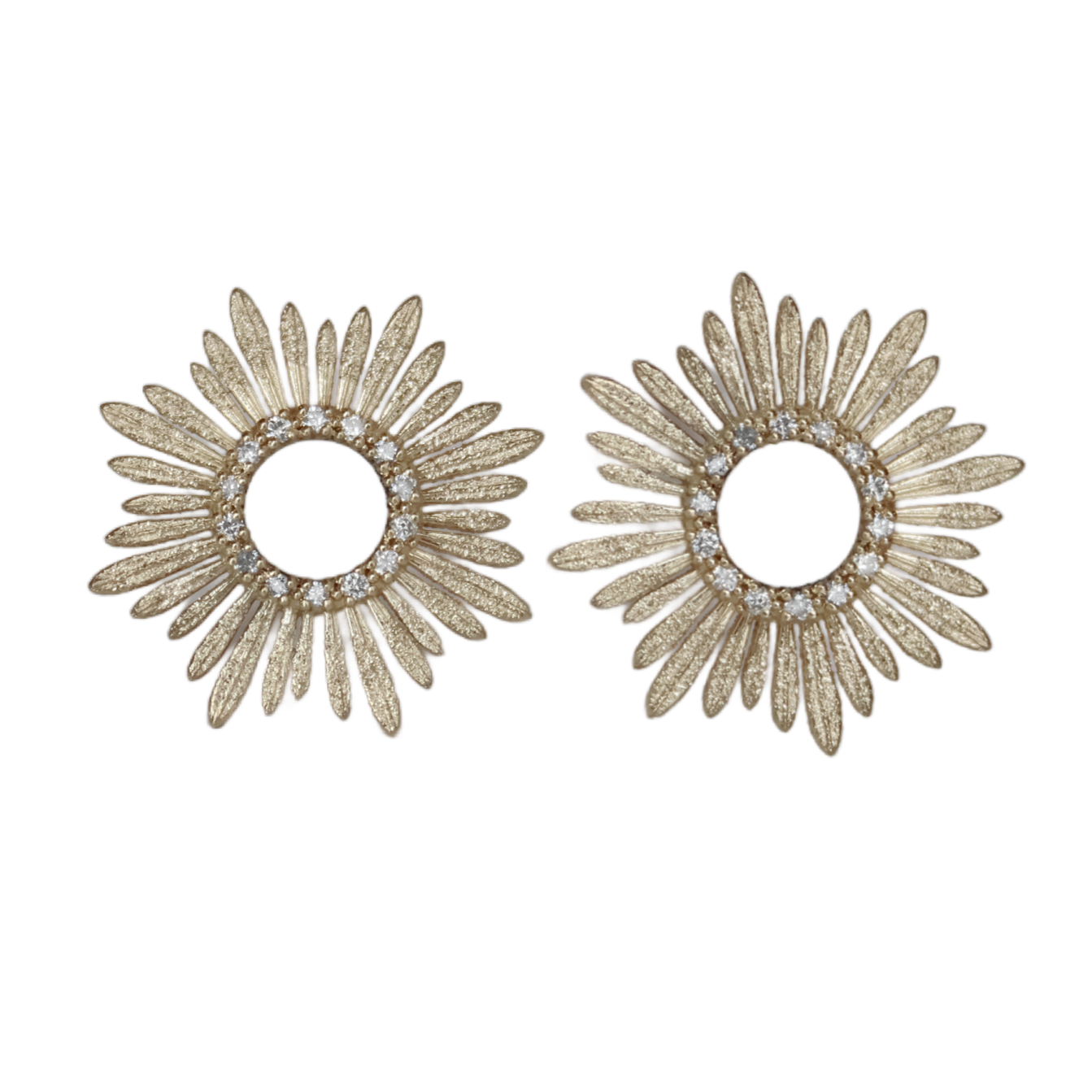 Diamond Sunburst Studs