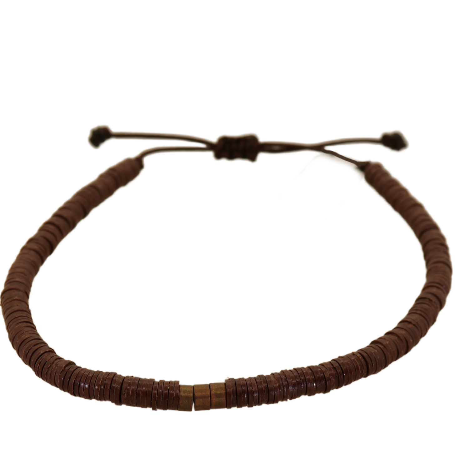 Brown Disc Bracelet