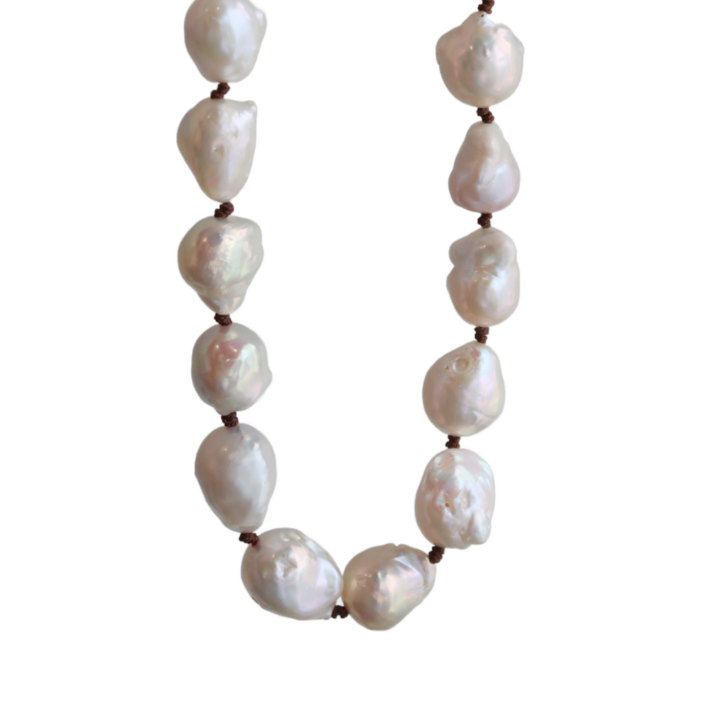 Cream Baroque Pearl Necklace Cream Baroque Pearl Necklace