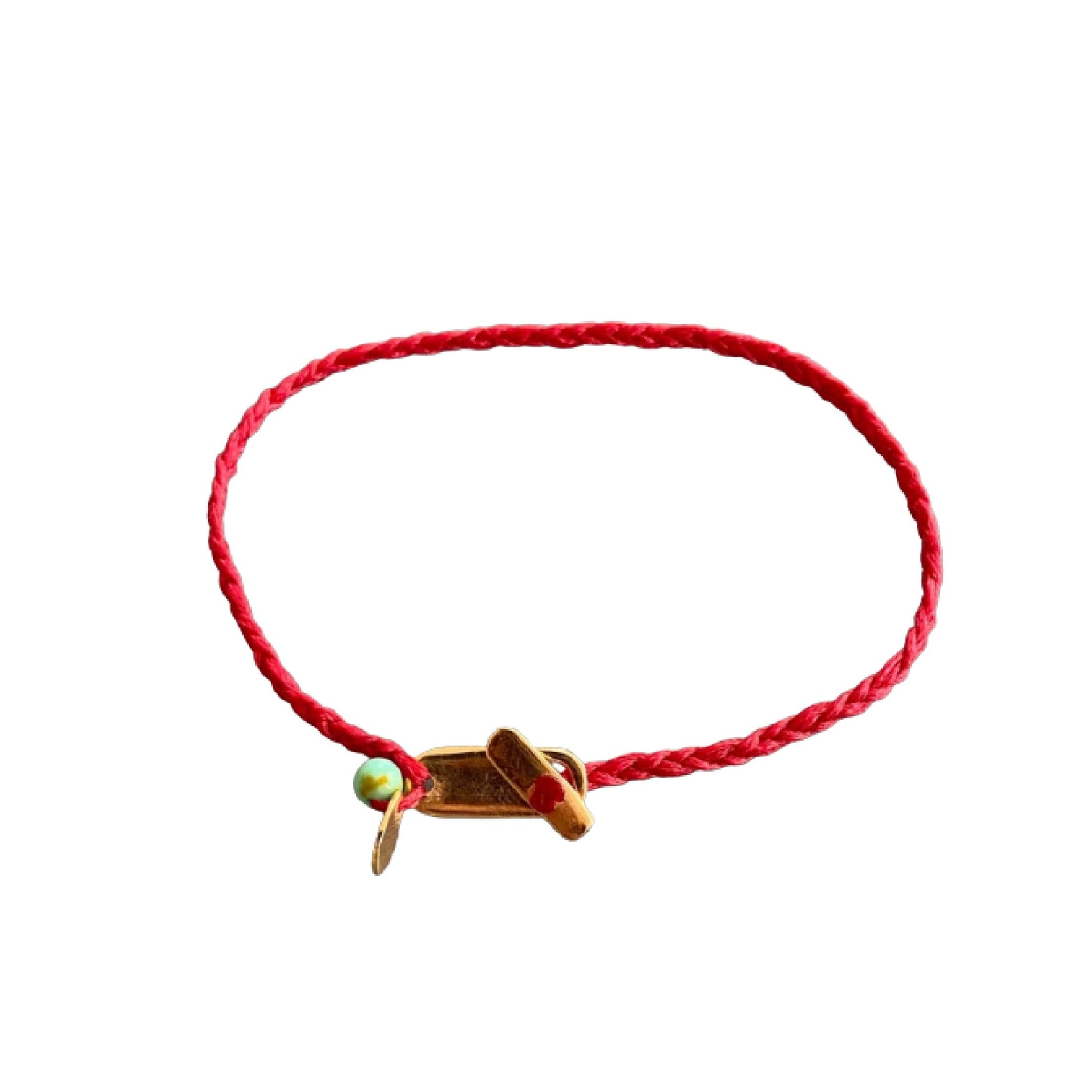 Bronzie Red & Turquoise Bracelet