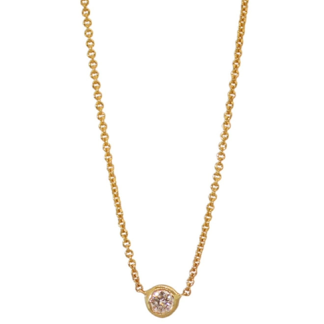 Classic Solitaire Diamond Necklace