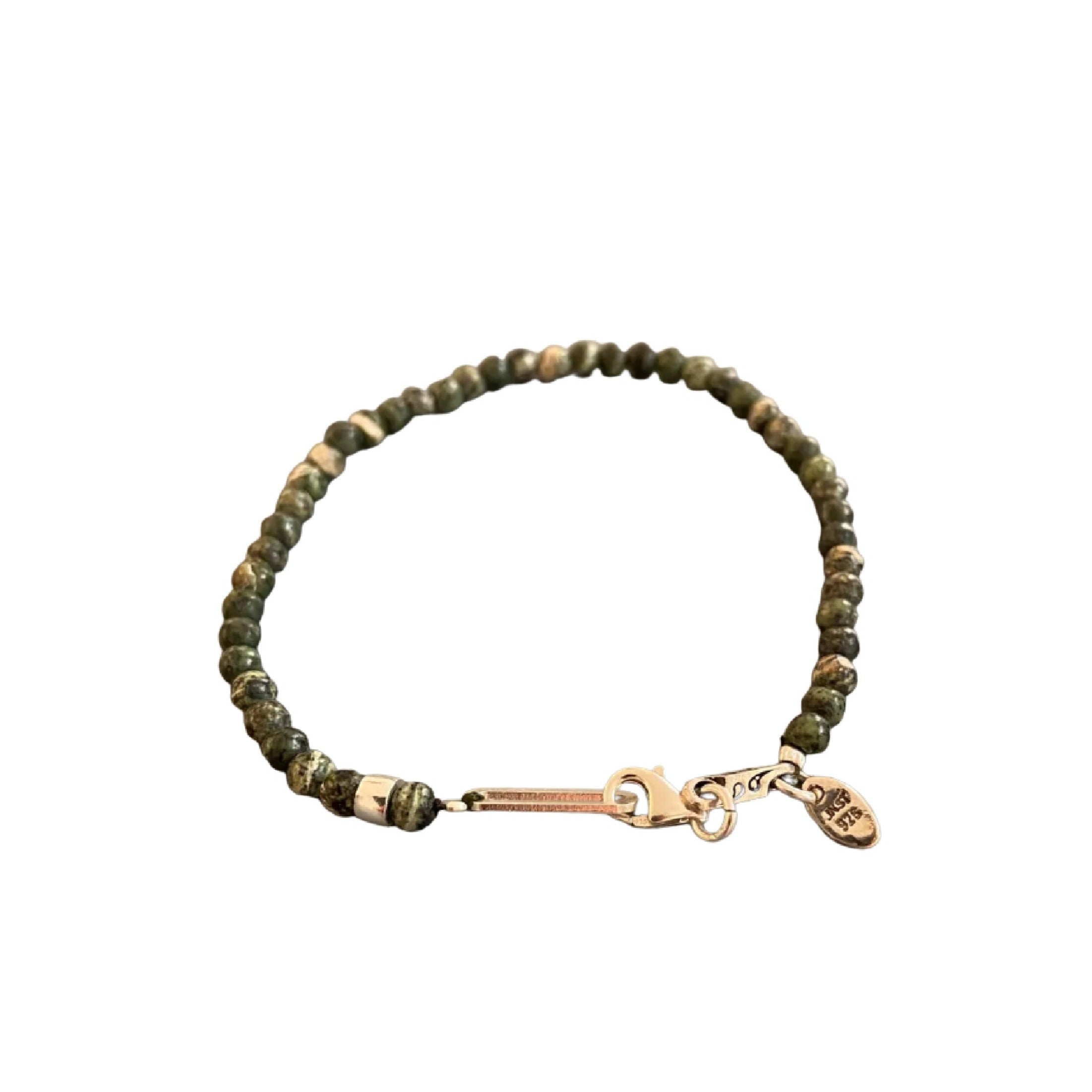 Key Men's Serpentine Stone Bracelet