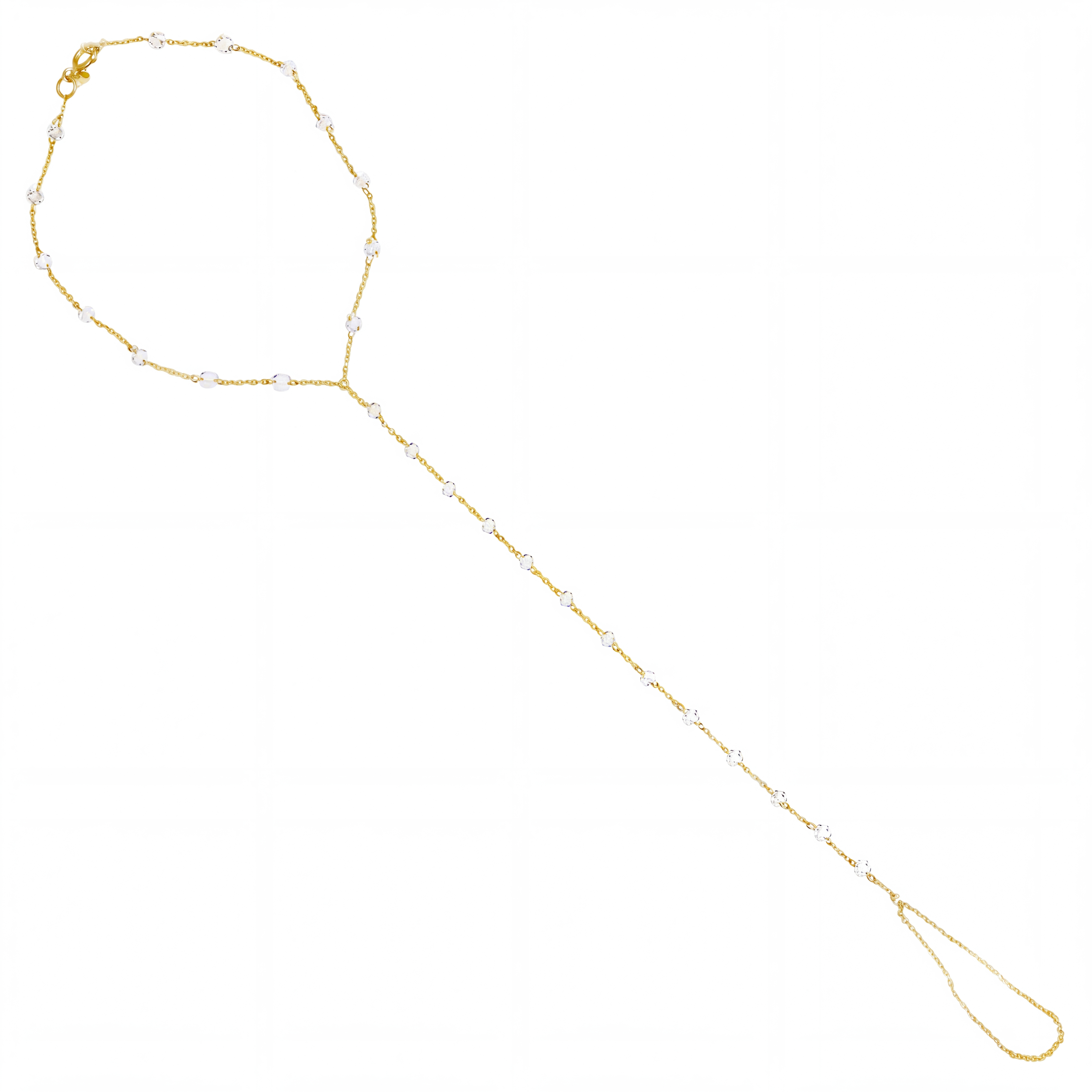Drilled Diamond Hand Chain