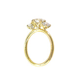 Petal Setting Diamond Engagement Ring