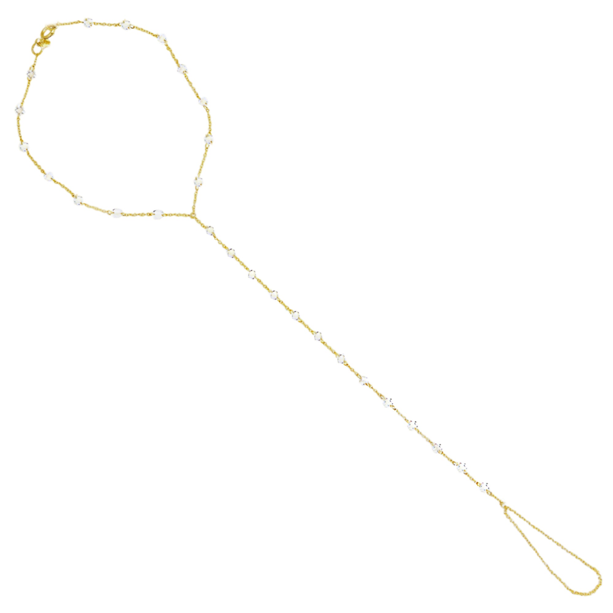 Drilled Diamond Hand Chain