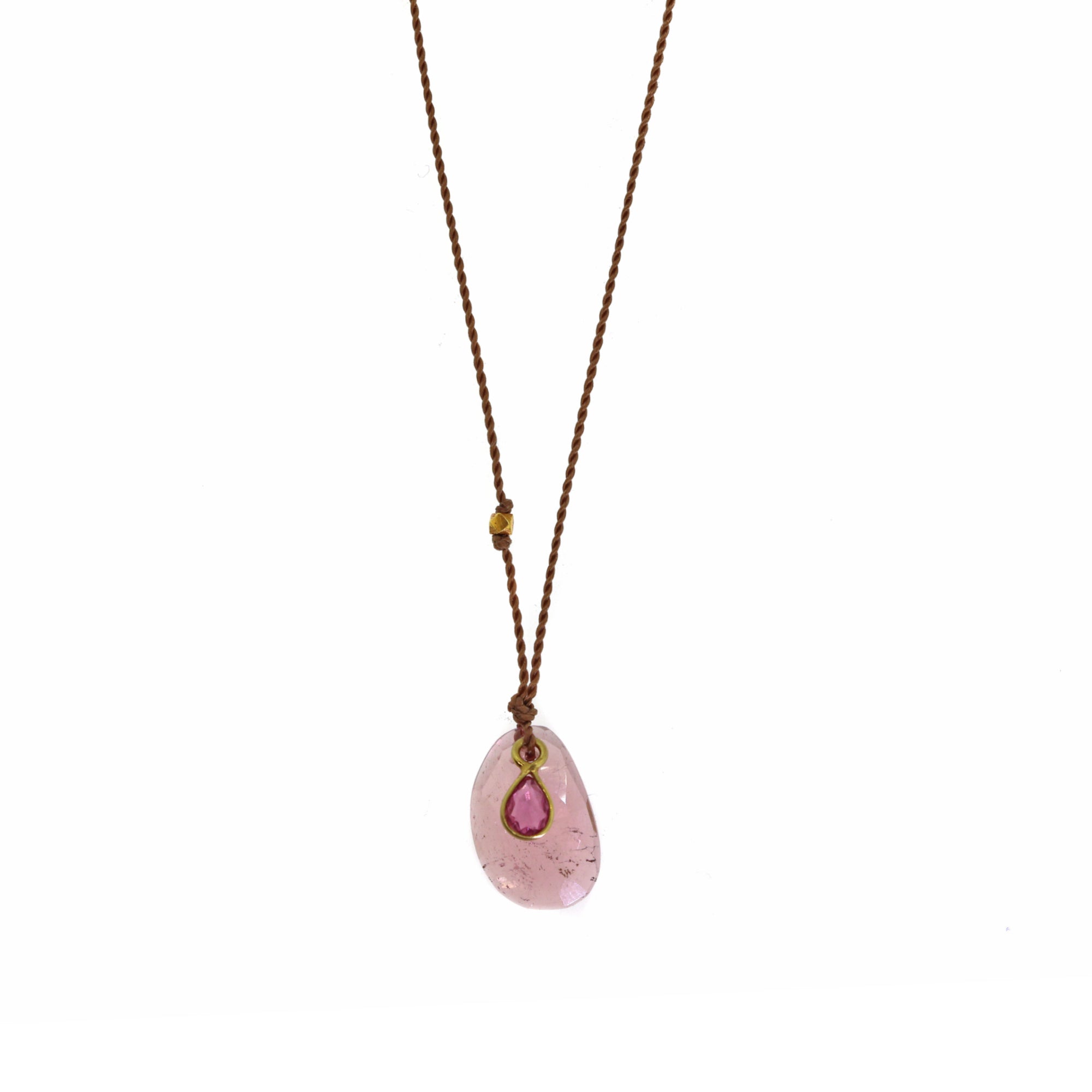 Tourmaline & Sapphire Gemstone Necklace