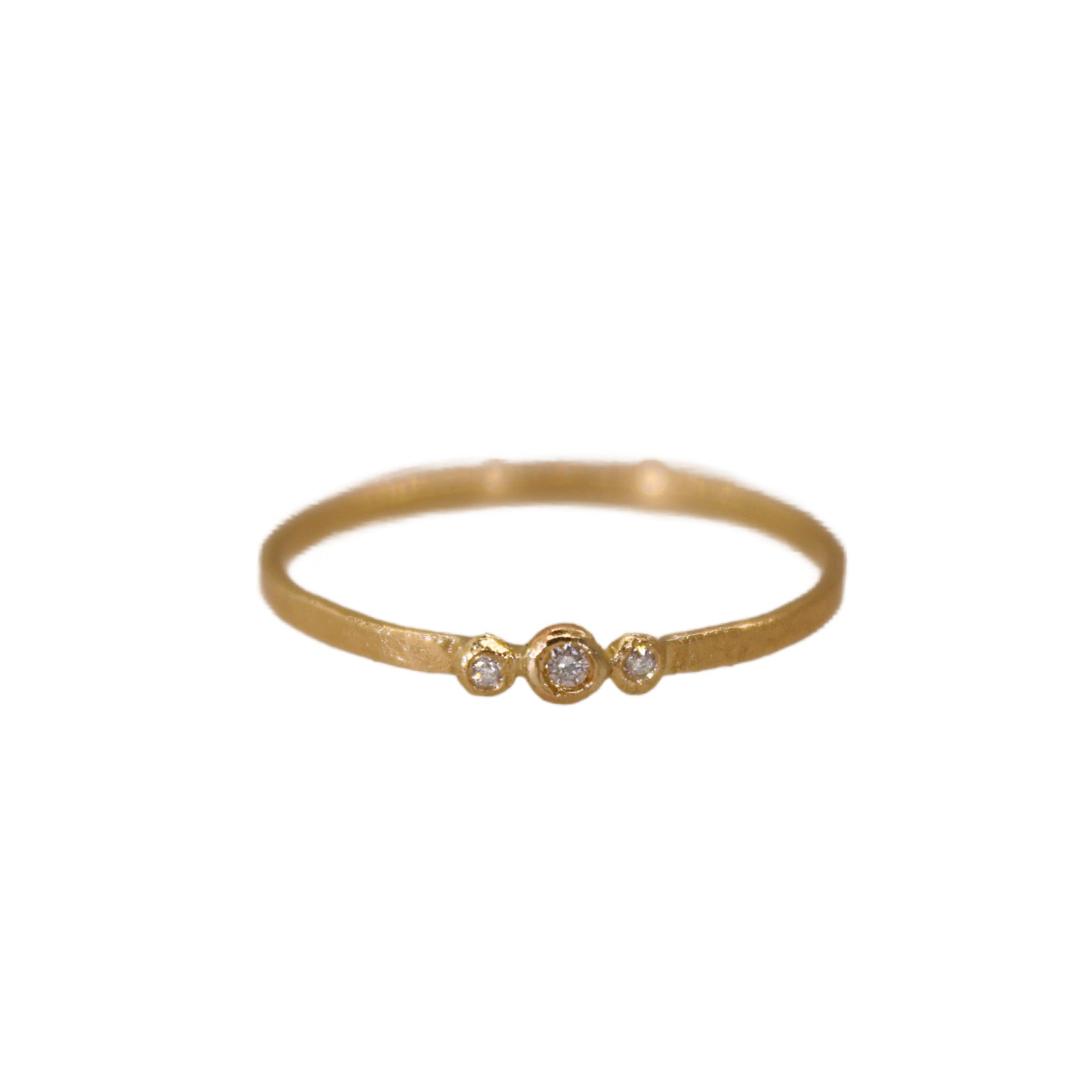 Three Bezeled Diamond Ring
