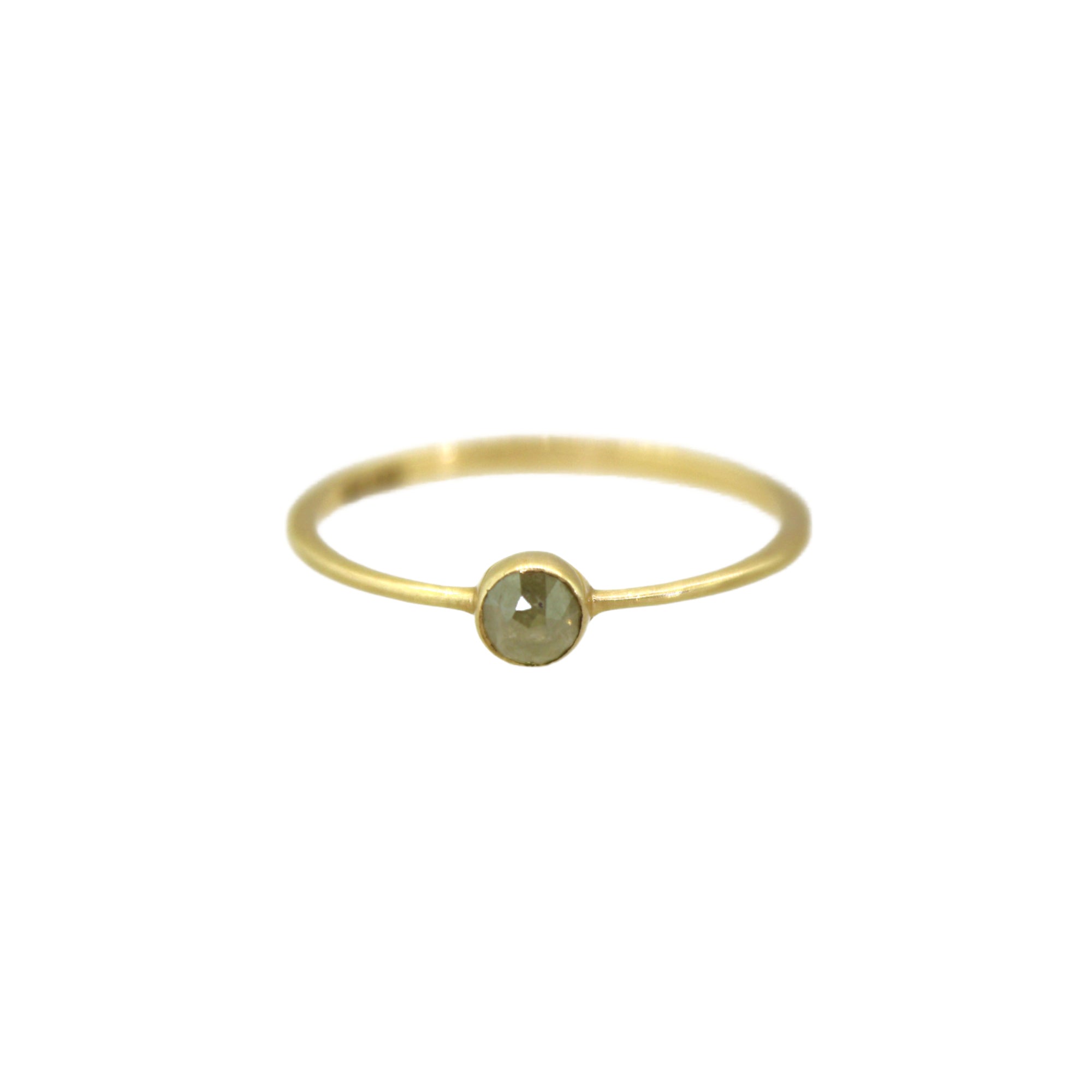 14K Raw Diamond Ring