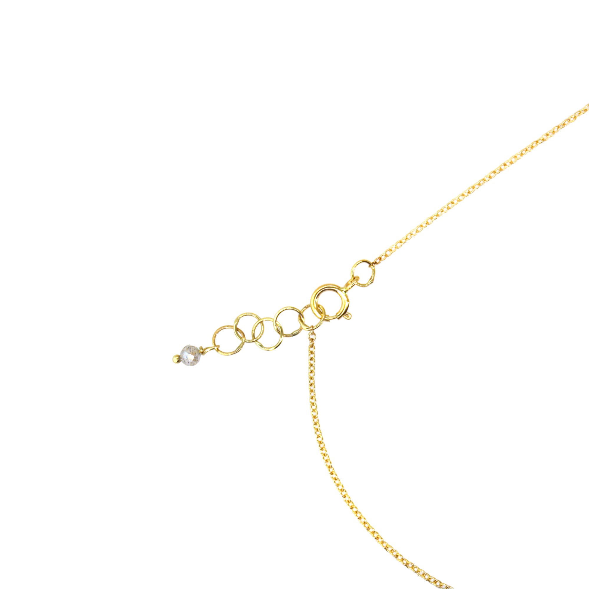 Mystic Labradorite Yellow Gold Choker