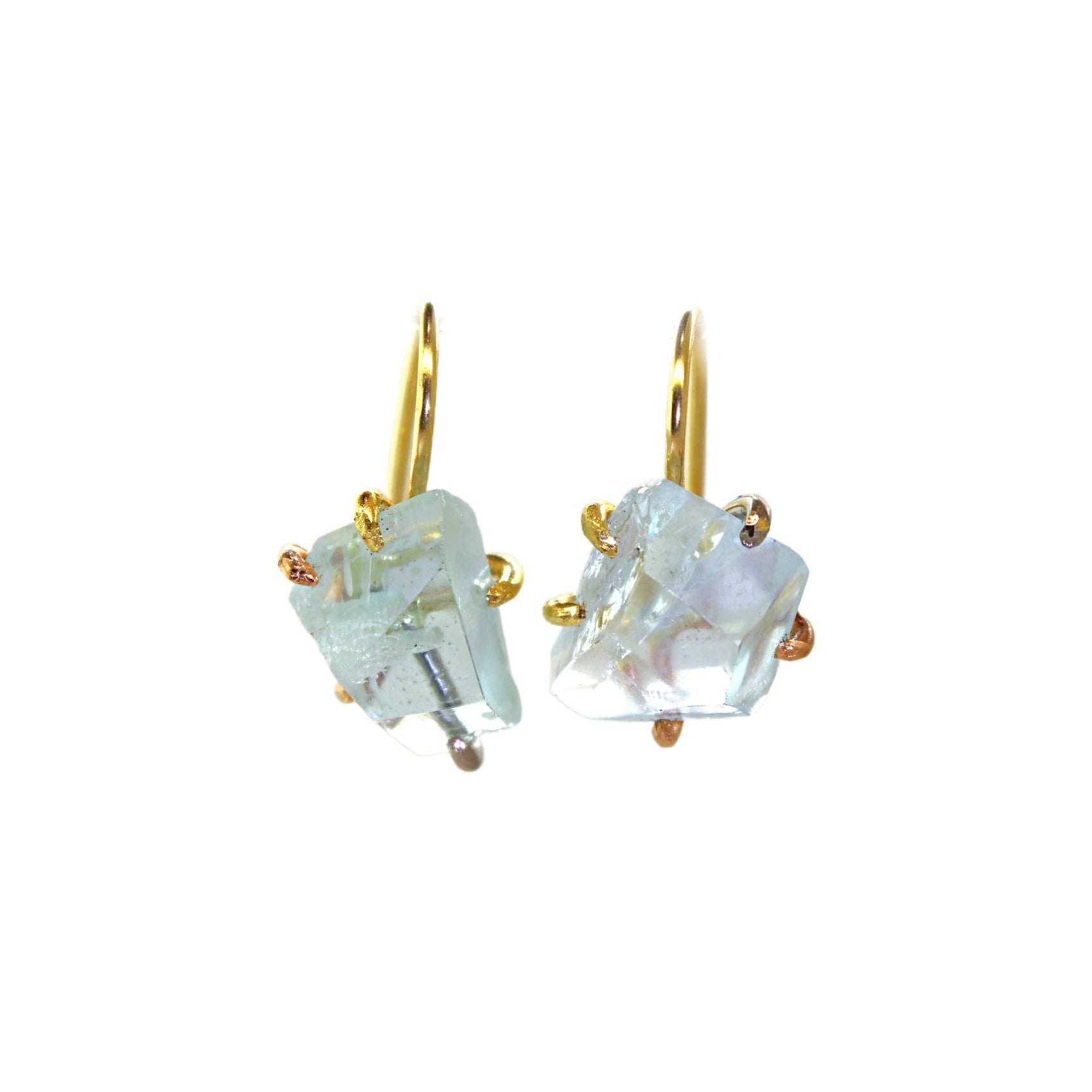 Aquamarine Hook Earrings