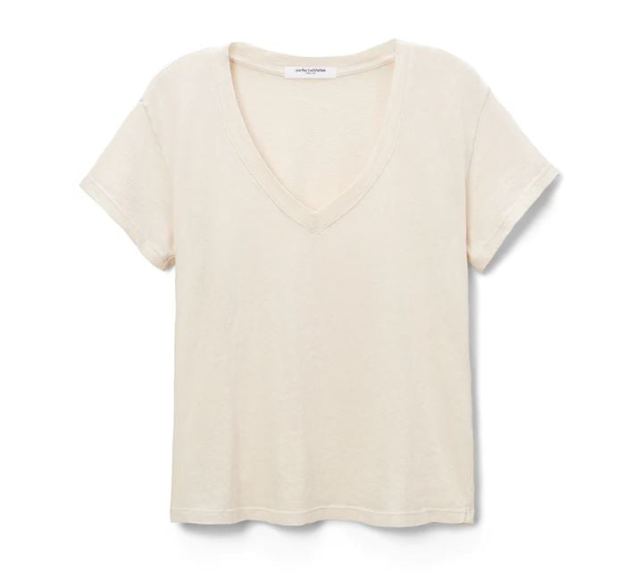 Perfect White Tee V-Neck "HENDRIX"