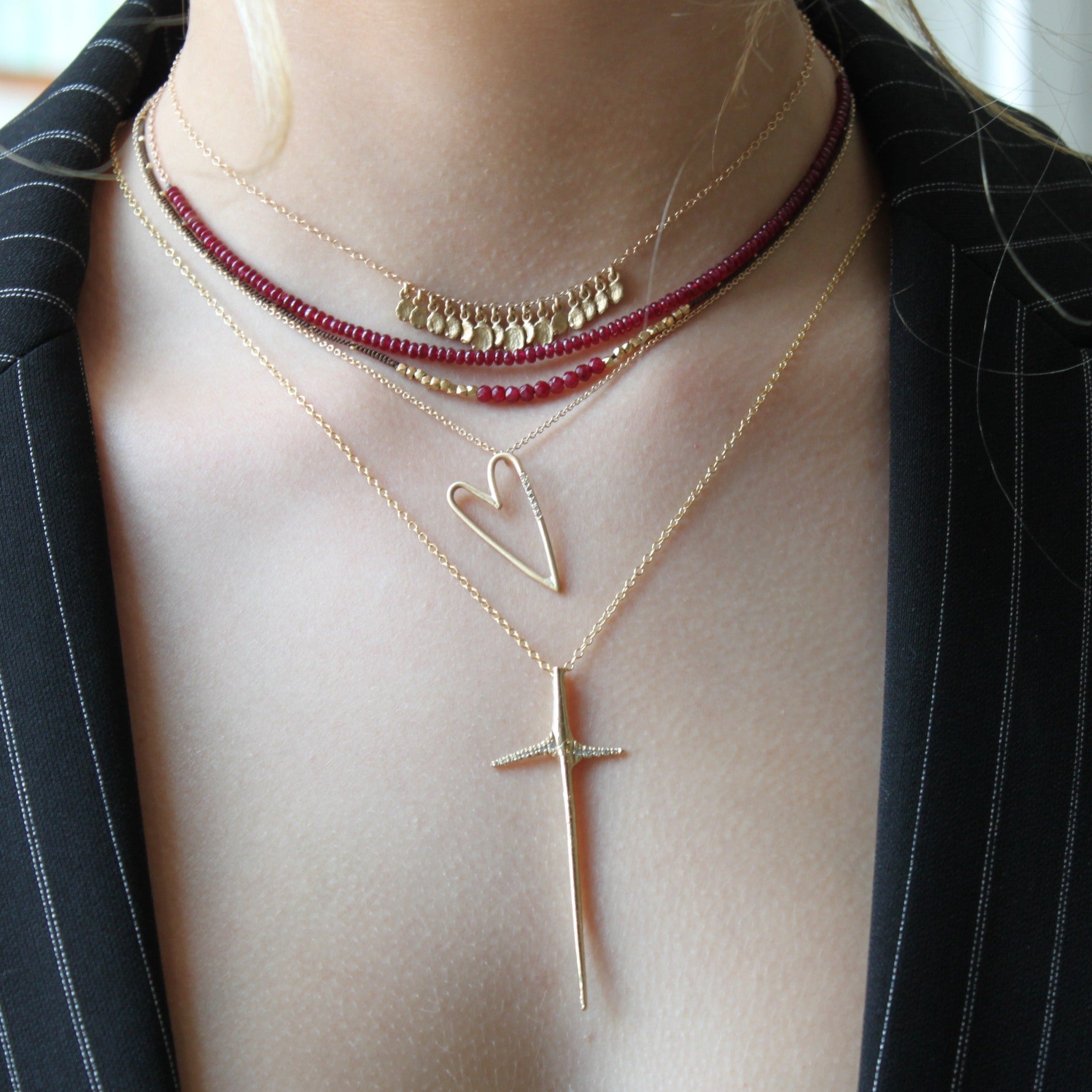 Thorn Rose Cross Necklace – S925 Sterling Silver Jewelry - Little Thing  Tresors