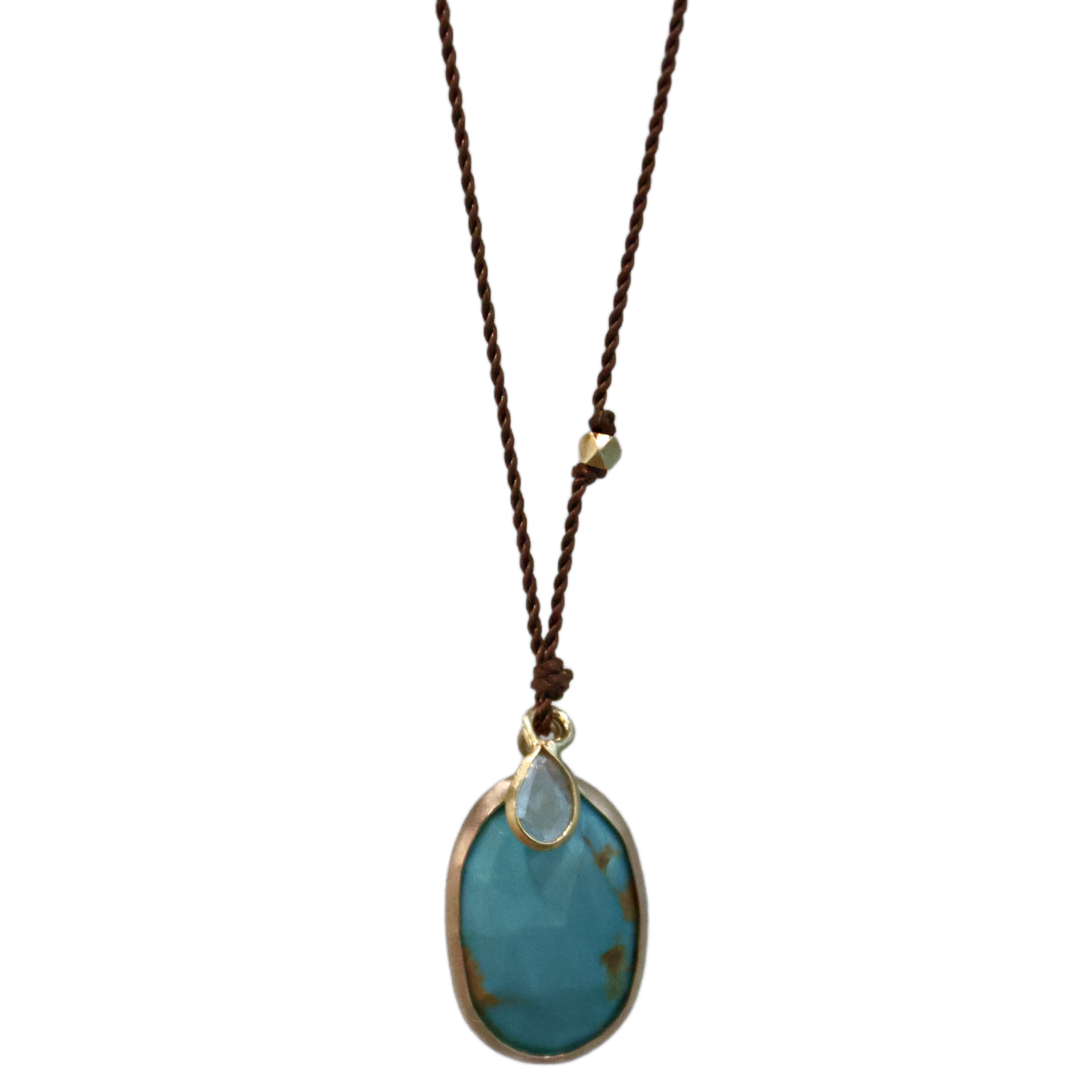 Turquoise & Diamond Necklace