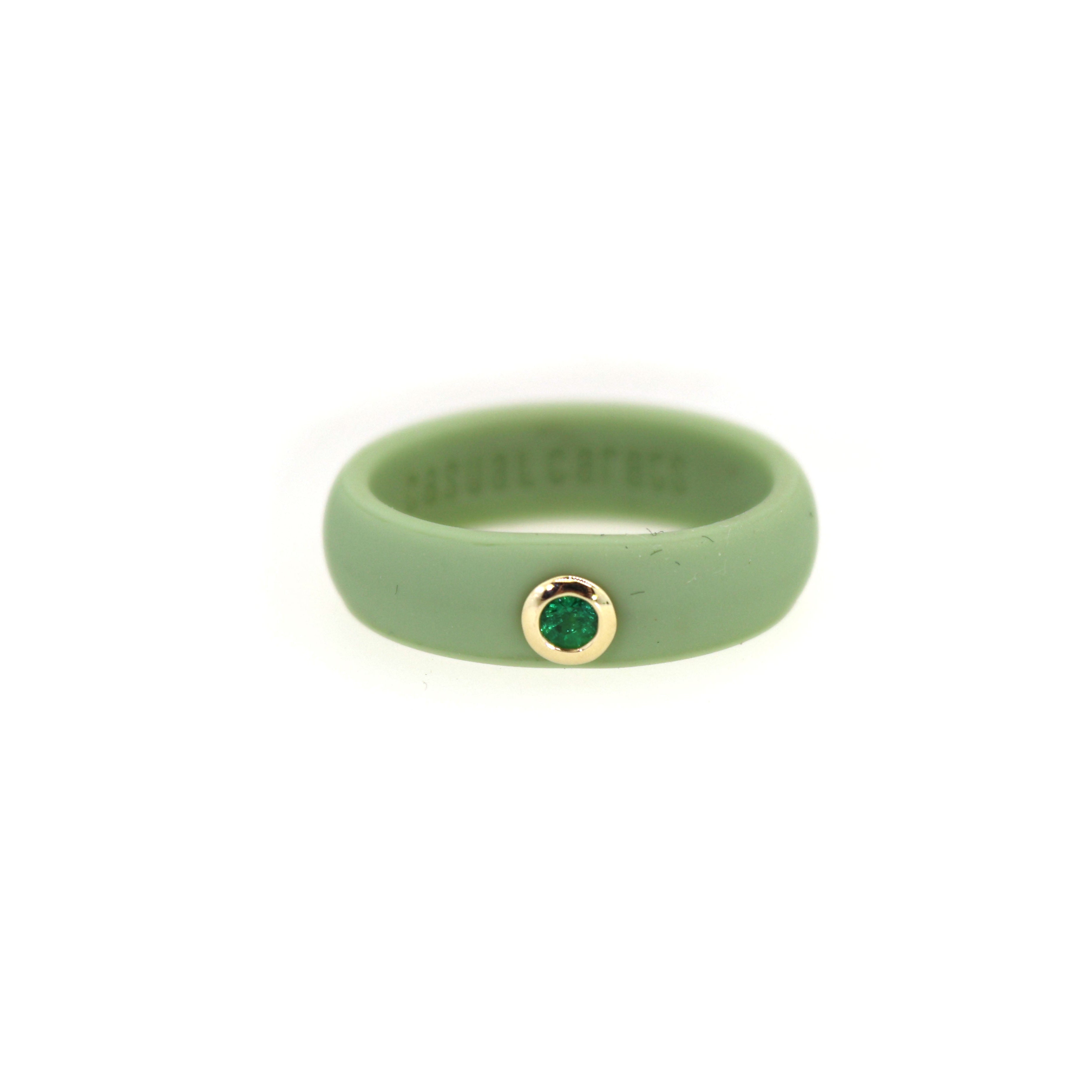 Emerald Silicone Ring - Green