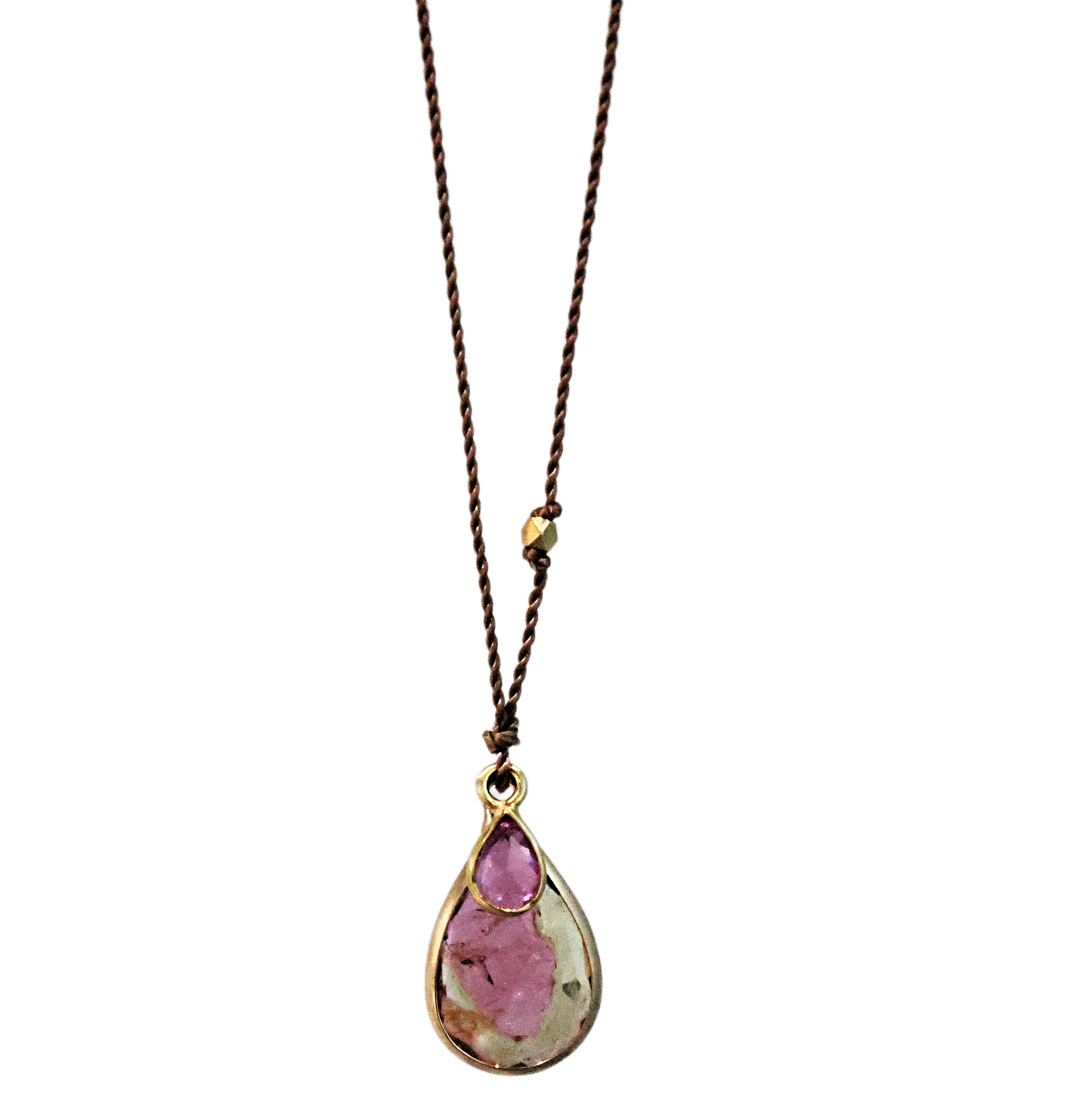 Pink Tourmaline & Pink Sapphire Necklace