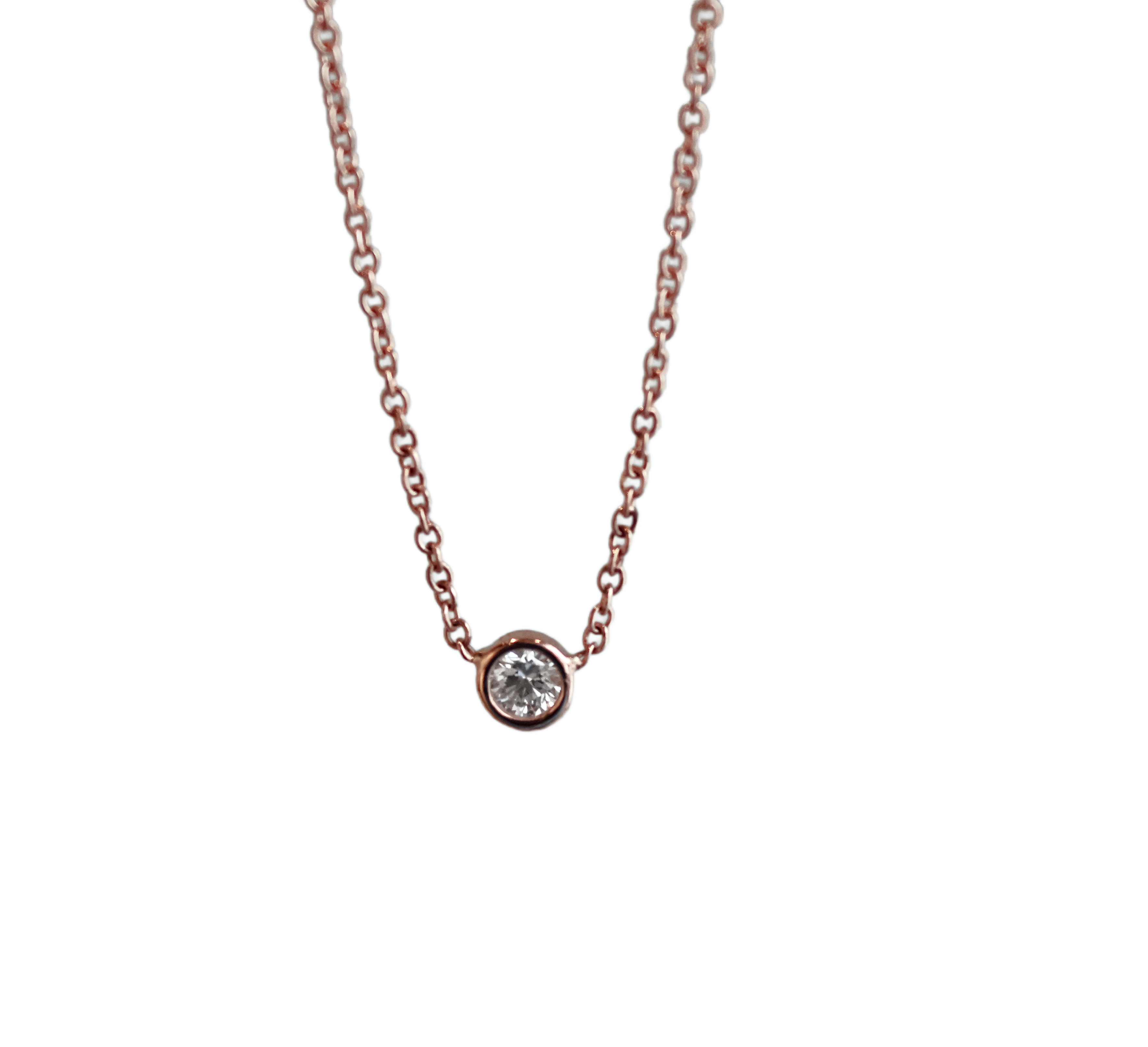 Classic Solitaire Diamond Necklace