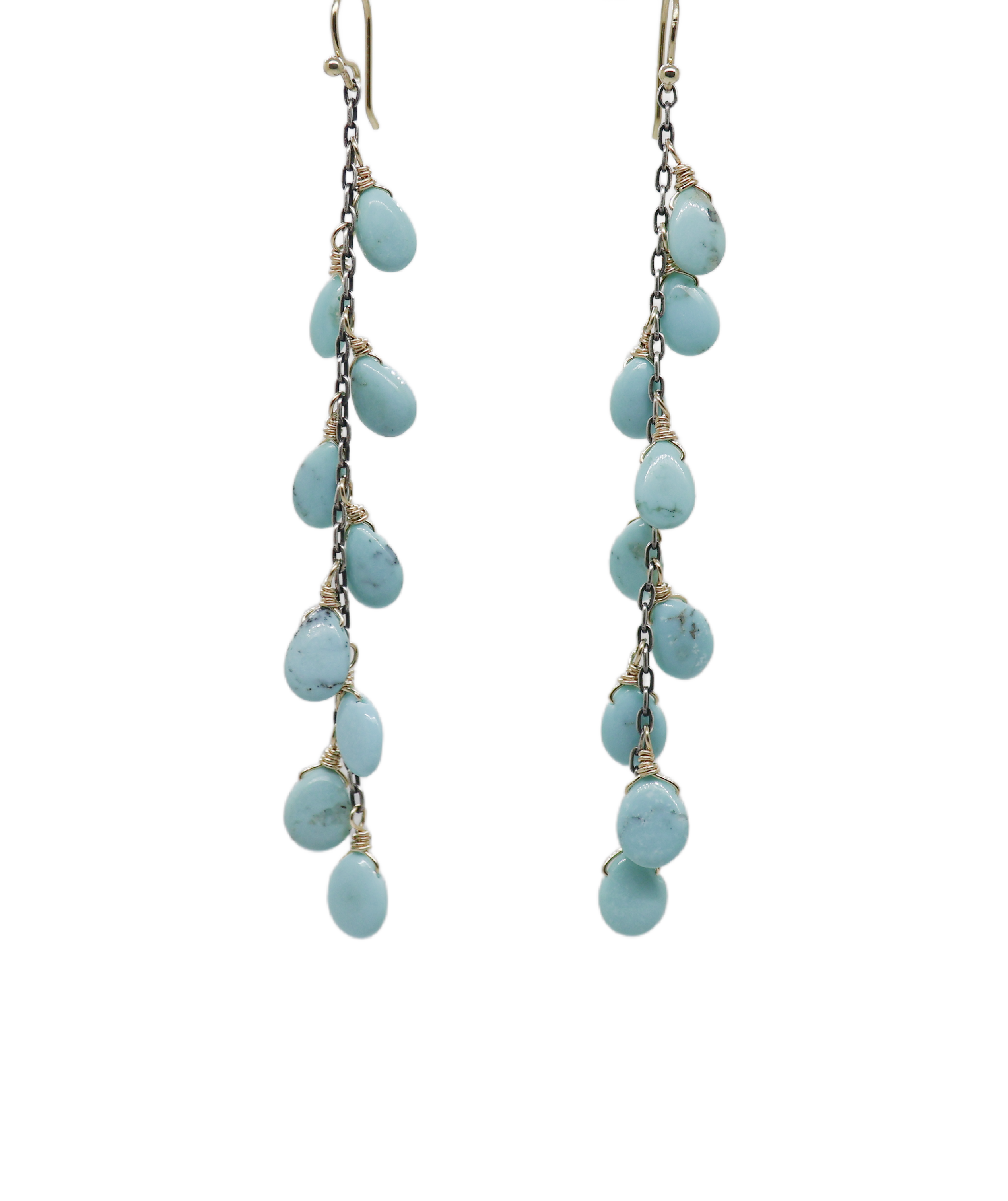 9 Drop Turquoise Earrings