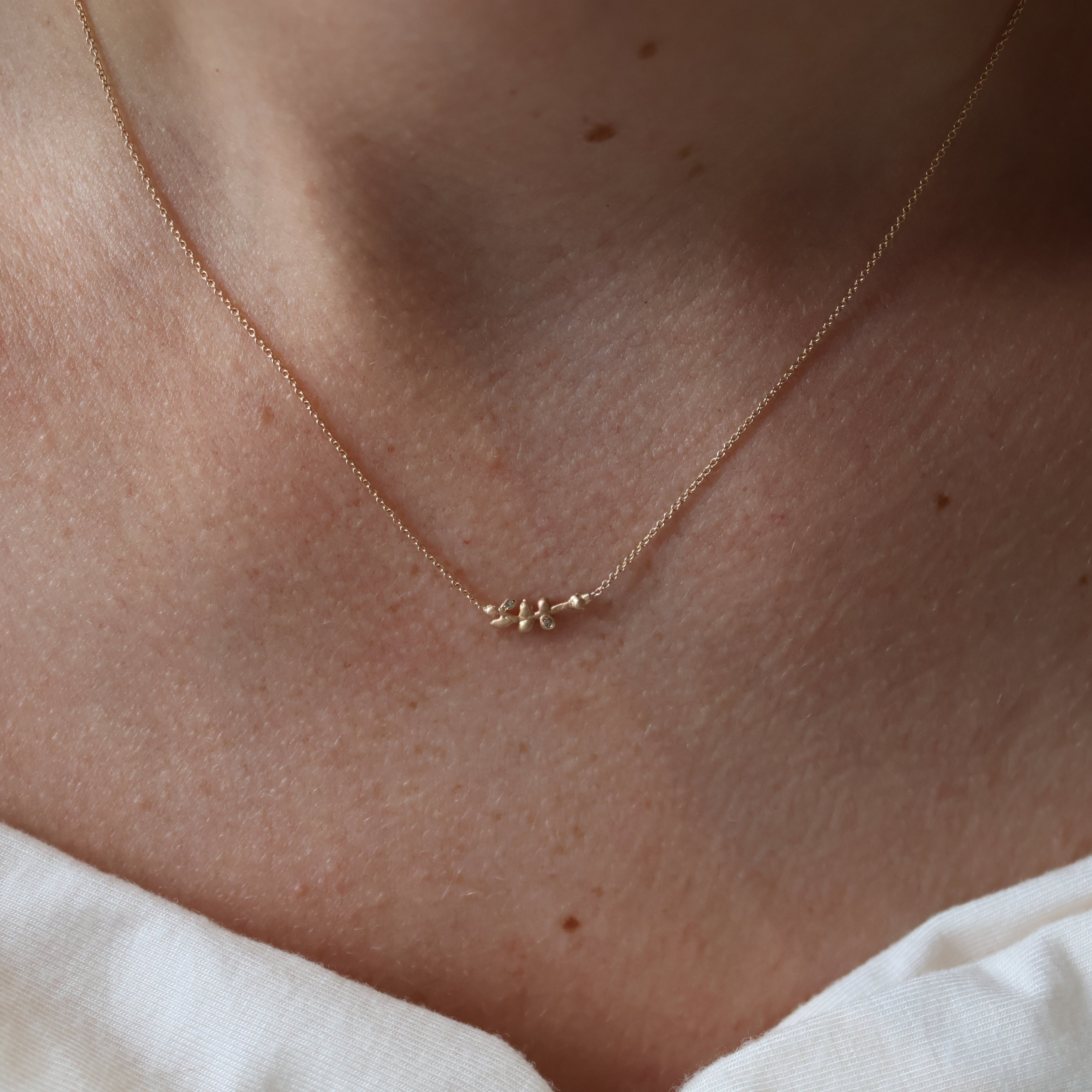 Dainty Diamond Branch Necklace