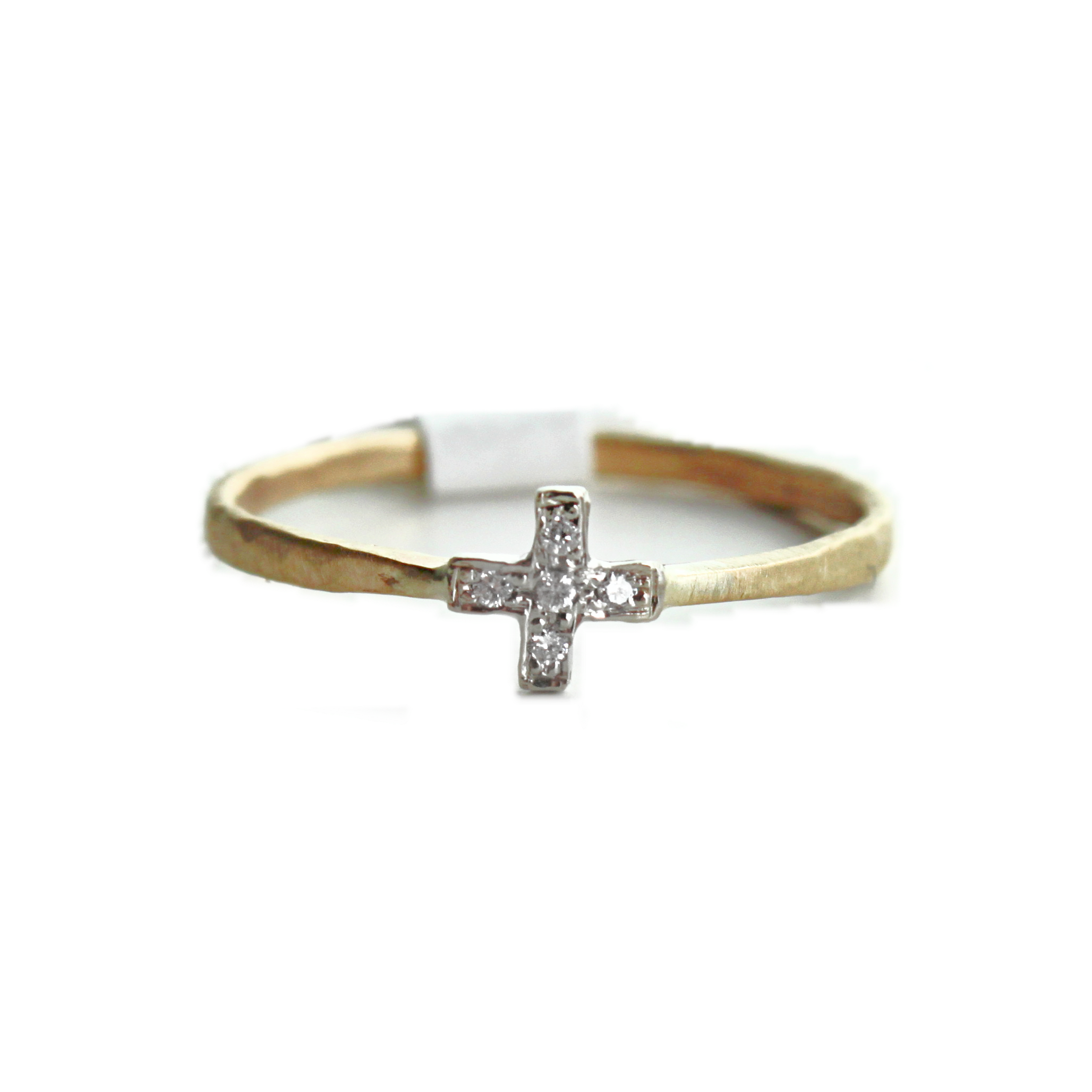 pave cross ring 