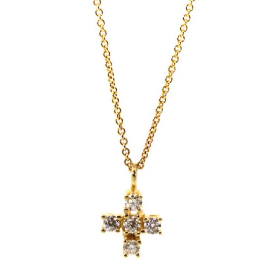 Classic Diamond Cross Necklace