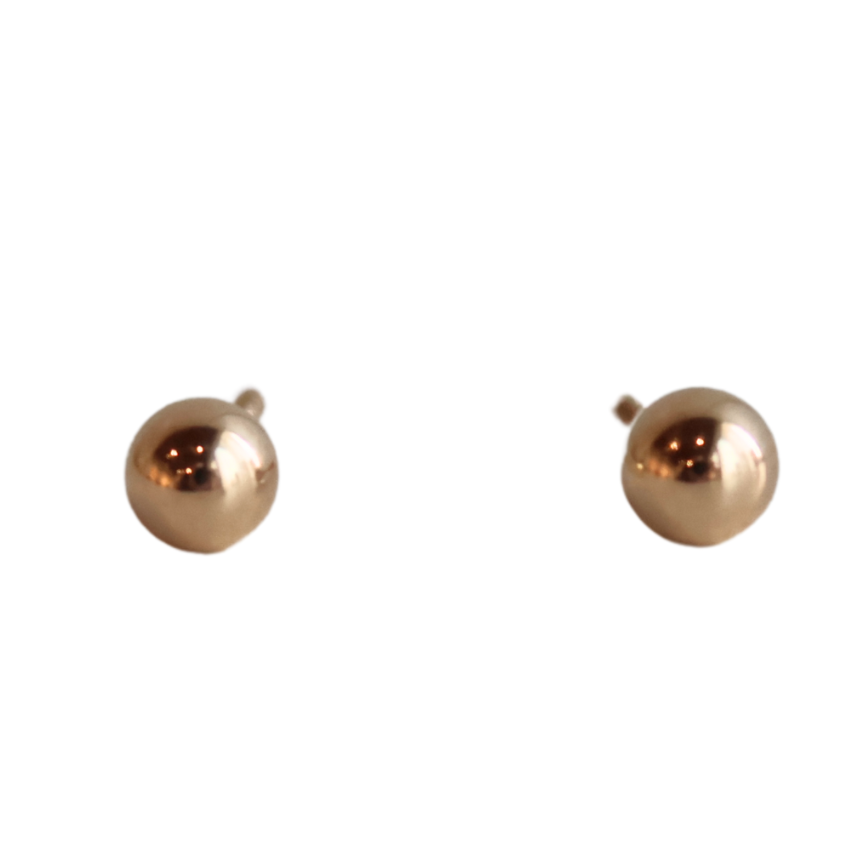 Yellow Gold Baby Ball Studs