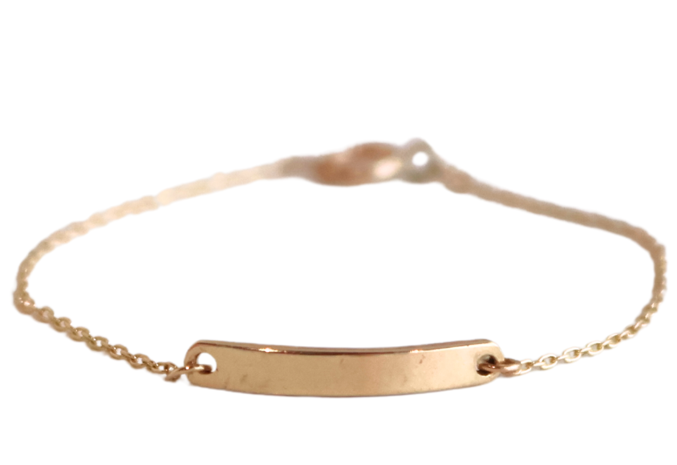 Gold Bar Baby Bracelet