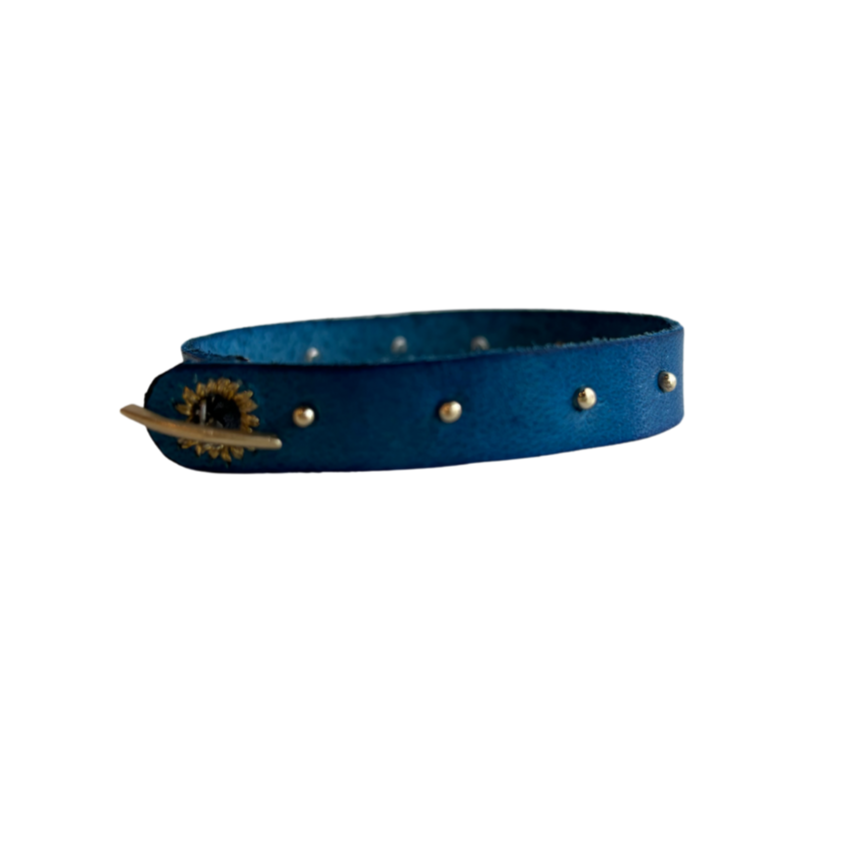 Turquoise Leather Bracelet