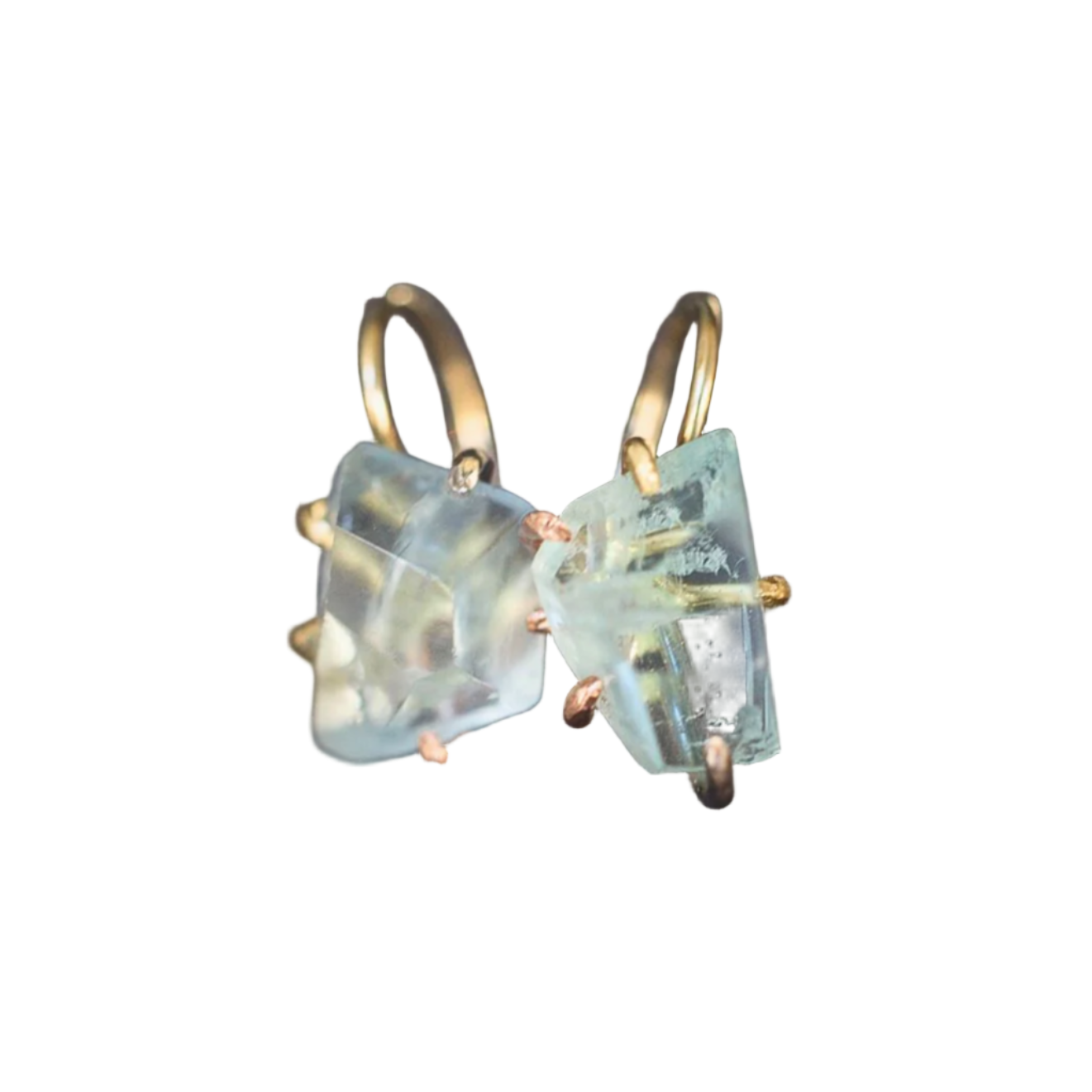 Aquamarine Hook Earrings