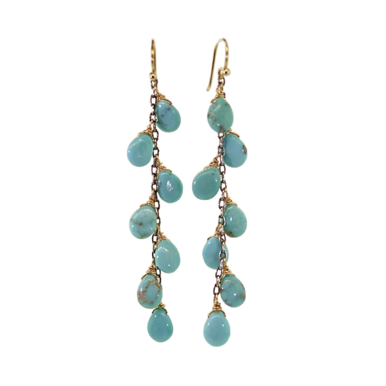 7 Drop Turquoise Earrings