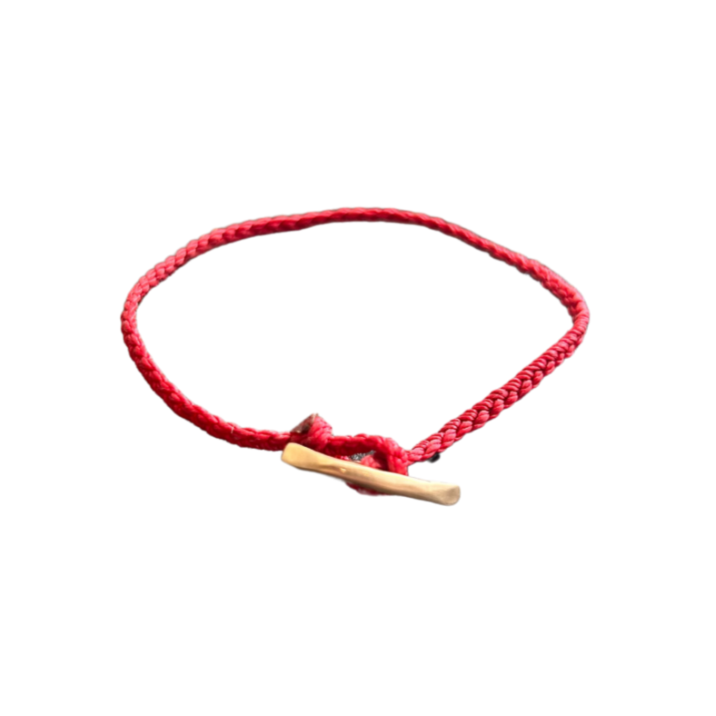Red Woven Cord Bracelet