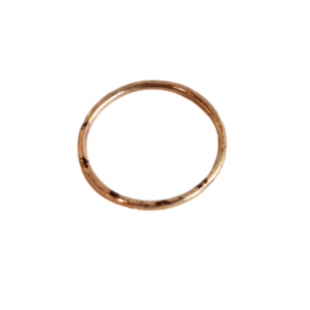 Yellow Gold Thin Textured Ring