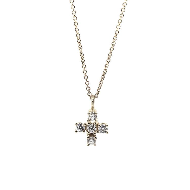 Classic Diamond Cross Necklace