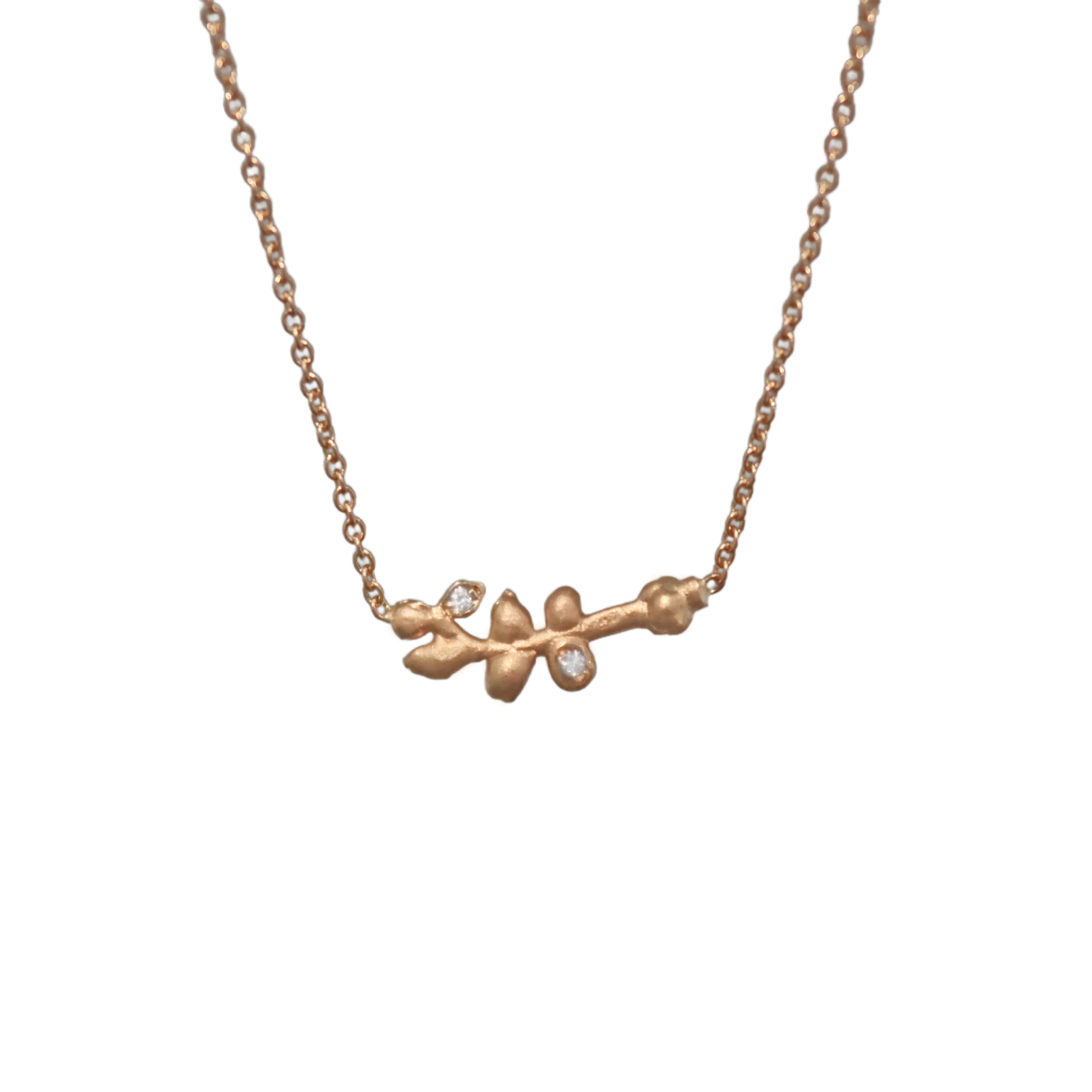 Dainty Diamond Branch Necklace