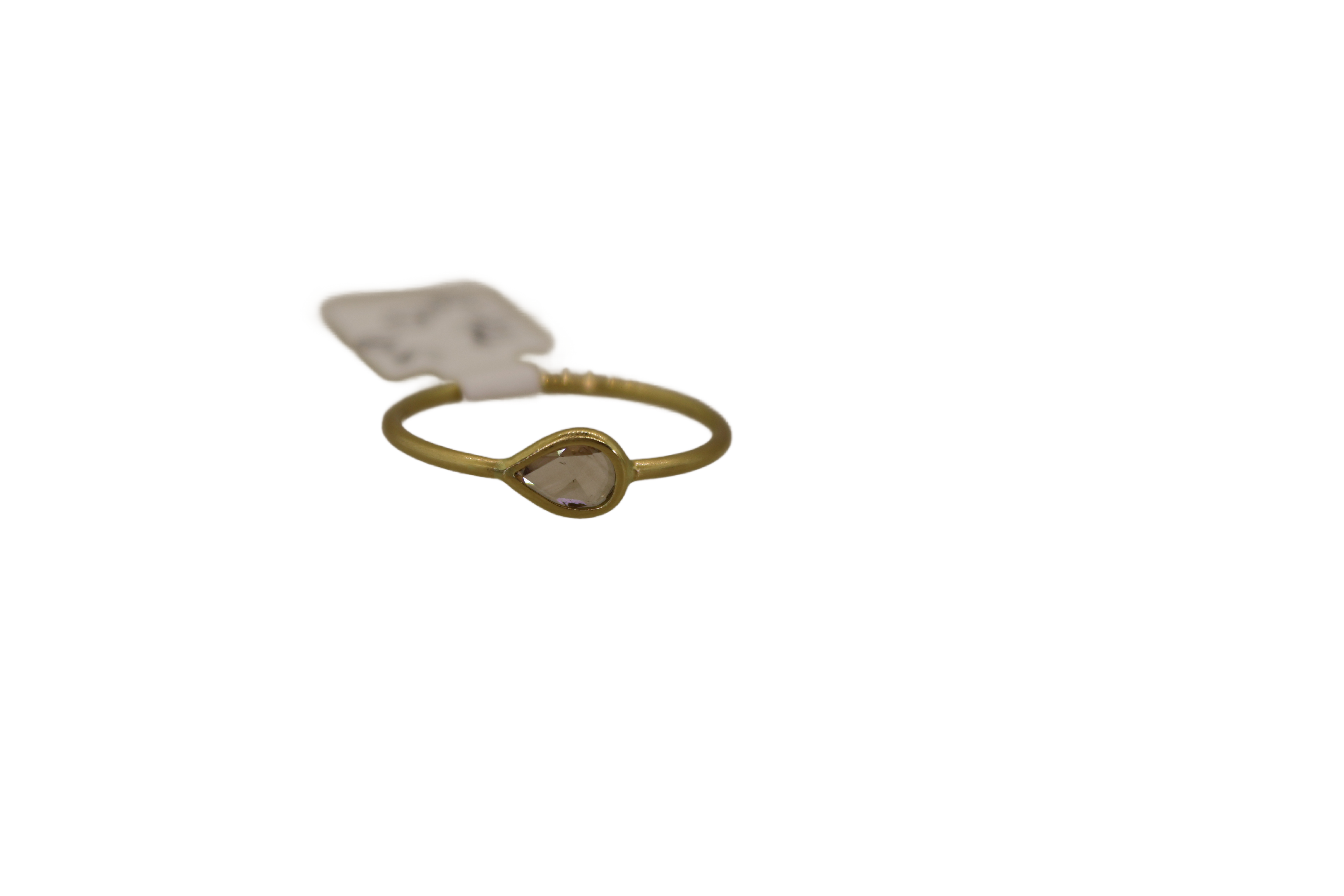 Rose Cut Diamond 18k Gold Ring