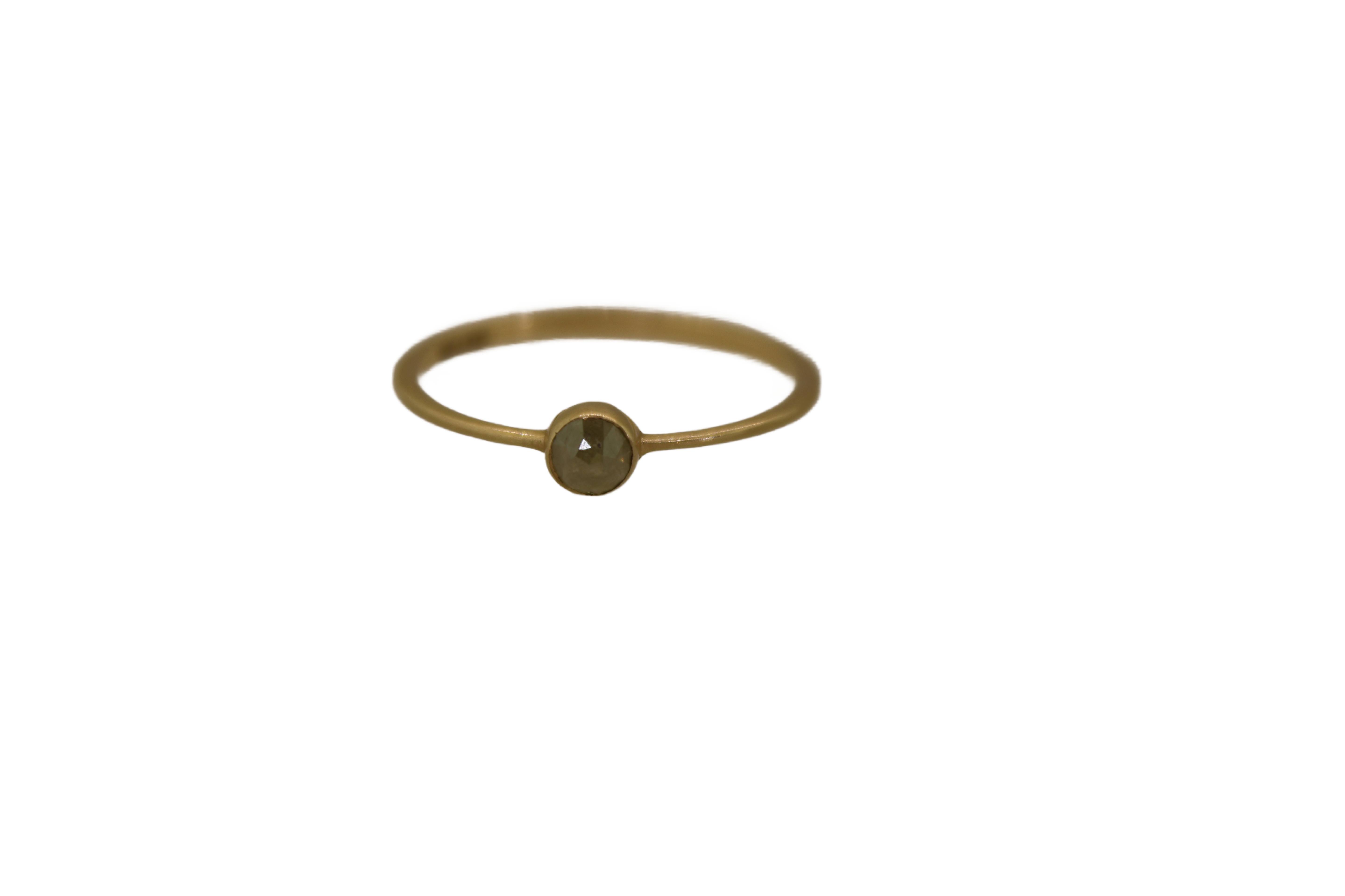 14K Raw Diamond Ring