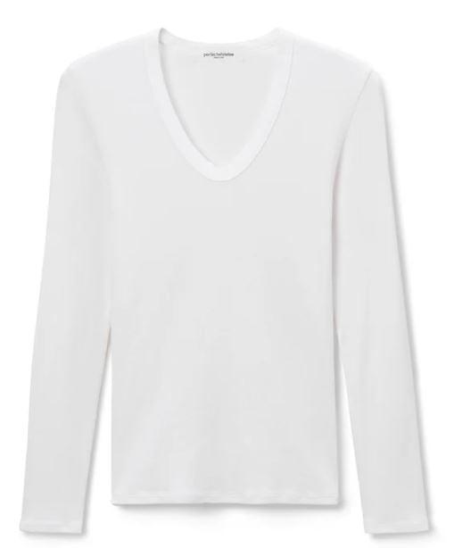 Robyn "U" Neck Long Sleeve Tee