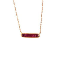 Ruby Bar Necklace