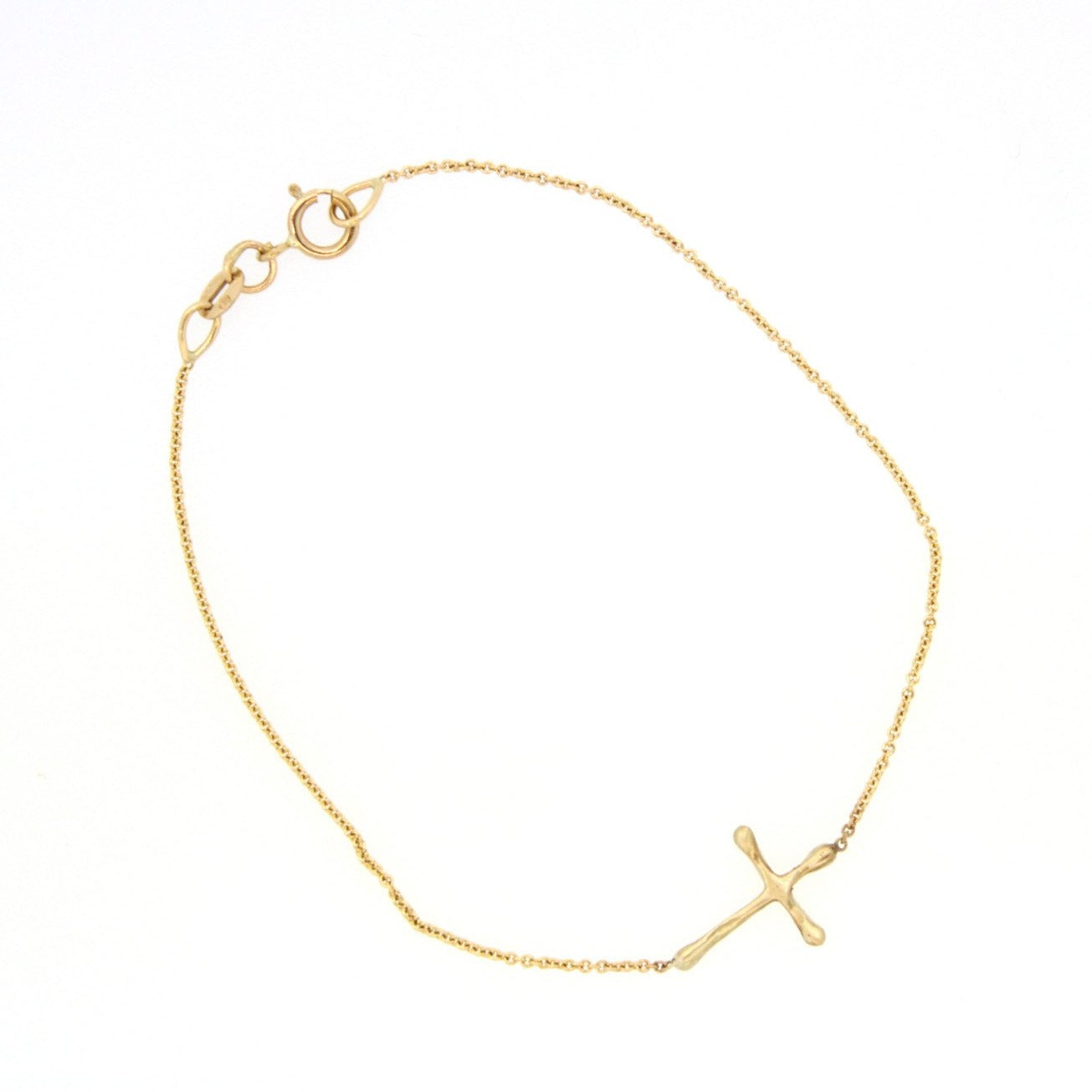 Dainty Gold Cross Bracelet - FLASH SALE - Rebecca Lankford Designs