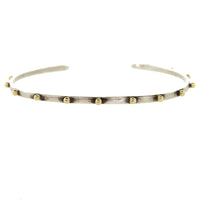 Silver and Gold Cuff - Silver Cuff Bracelet - Rebecca Lankford Designs