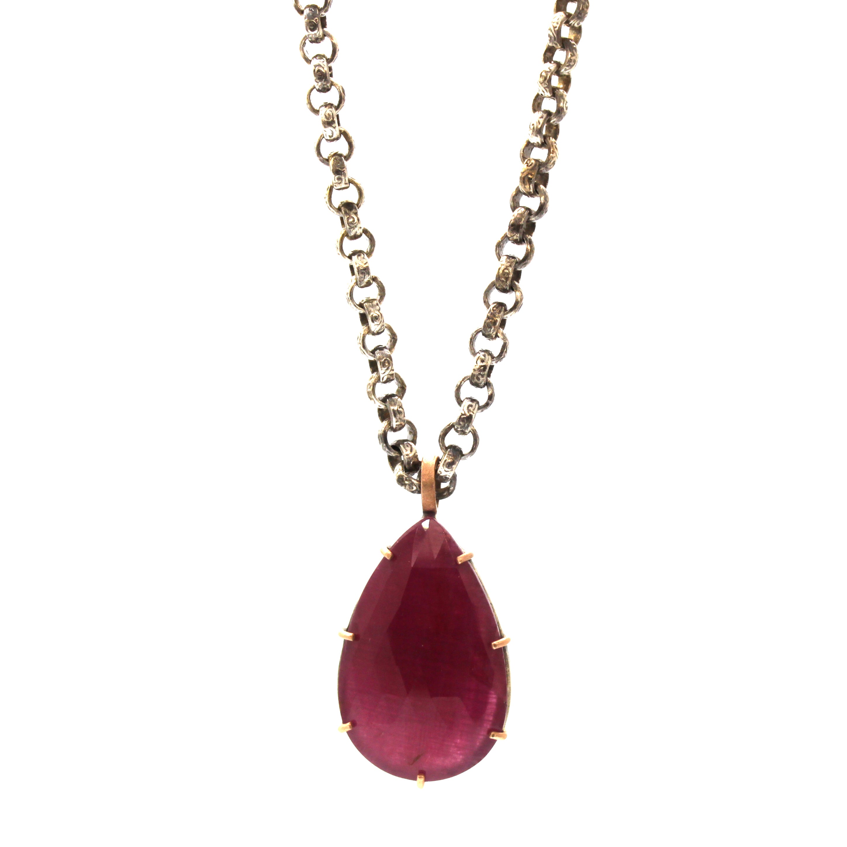 Chunky Ruby Necklace- Rebecca Lankford Designs - Houston, TX