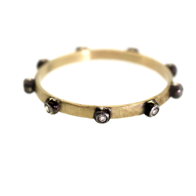 Custom Diamond Bezel Eternity Band - Houston, Texas Rebecca Lankford Designs