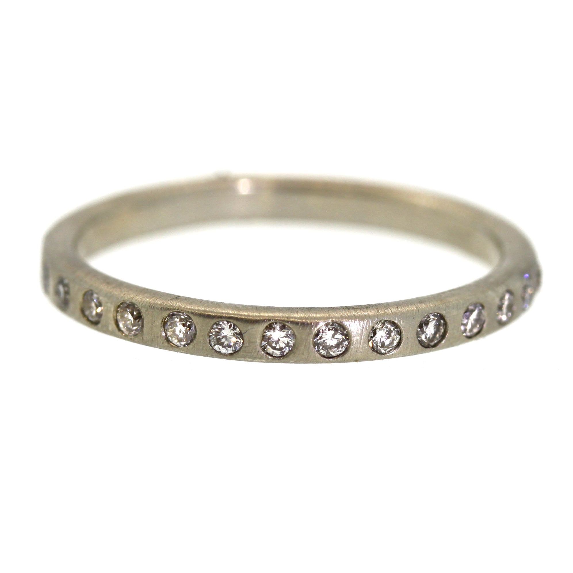 Inlaid Diamond Eternity Band - Rebecca Lankford Designs - Houston, TX